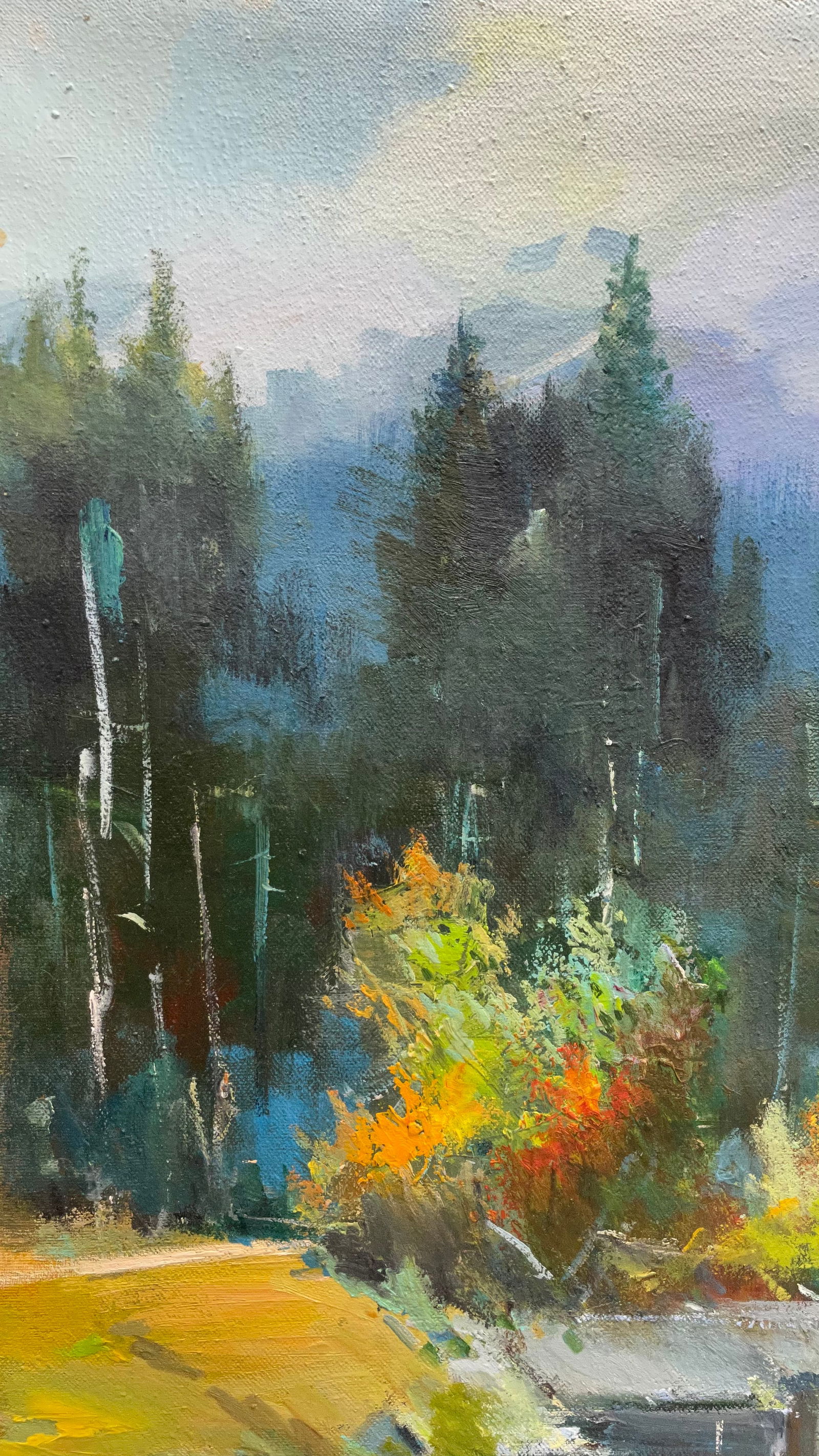 Oil painting Mountain river Ivan Romanyuk - 2