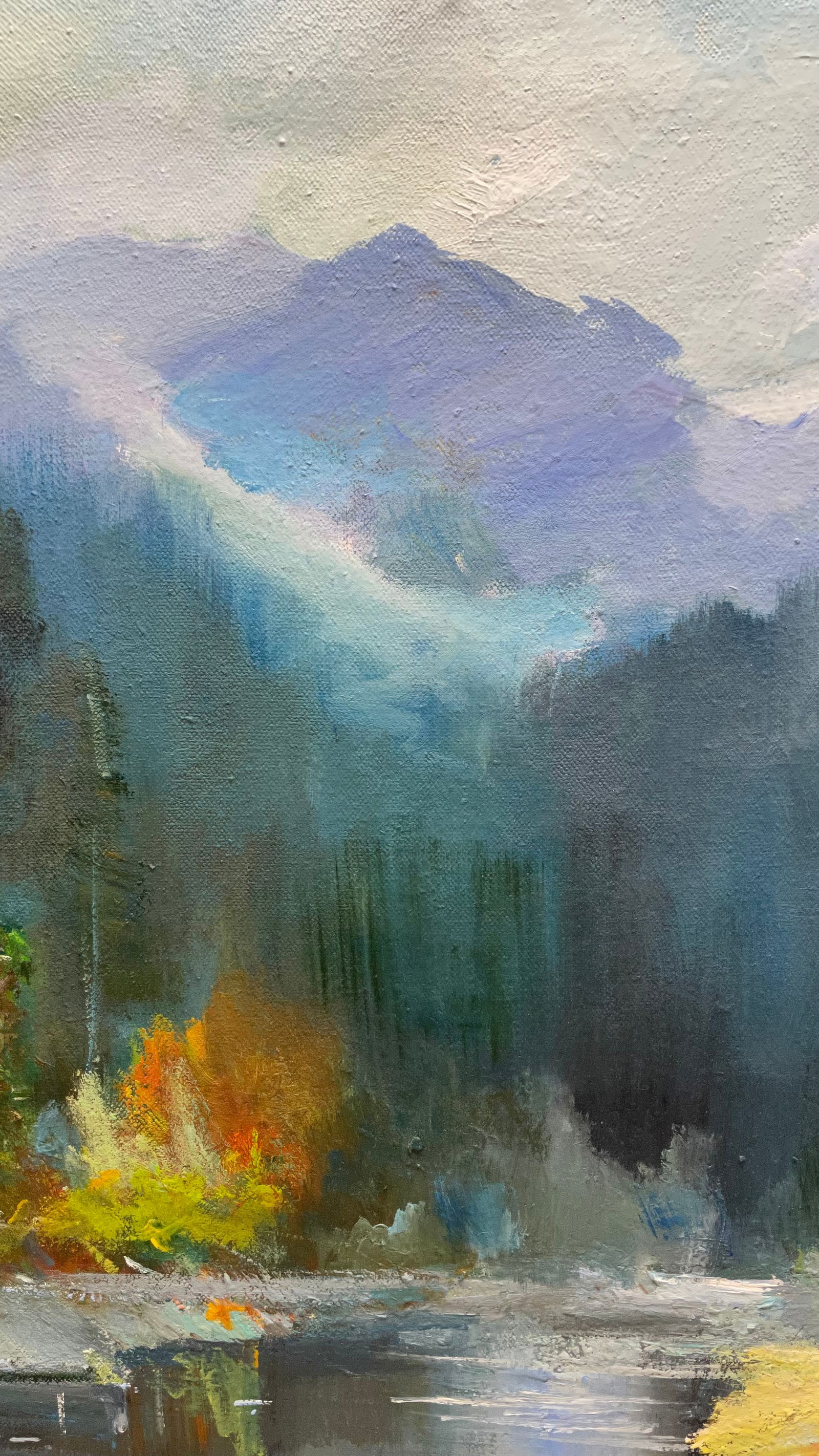 Oil painting Mountain river Ivan Romanyuk - 3