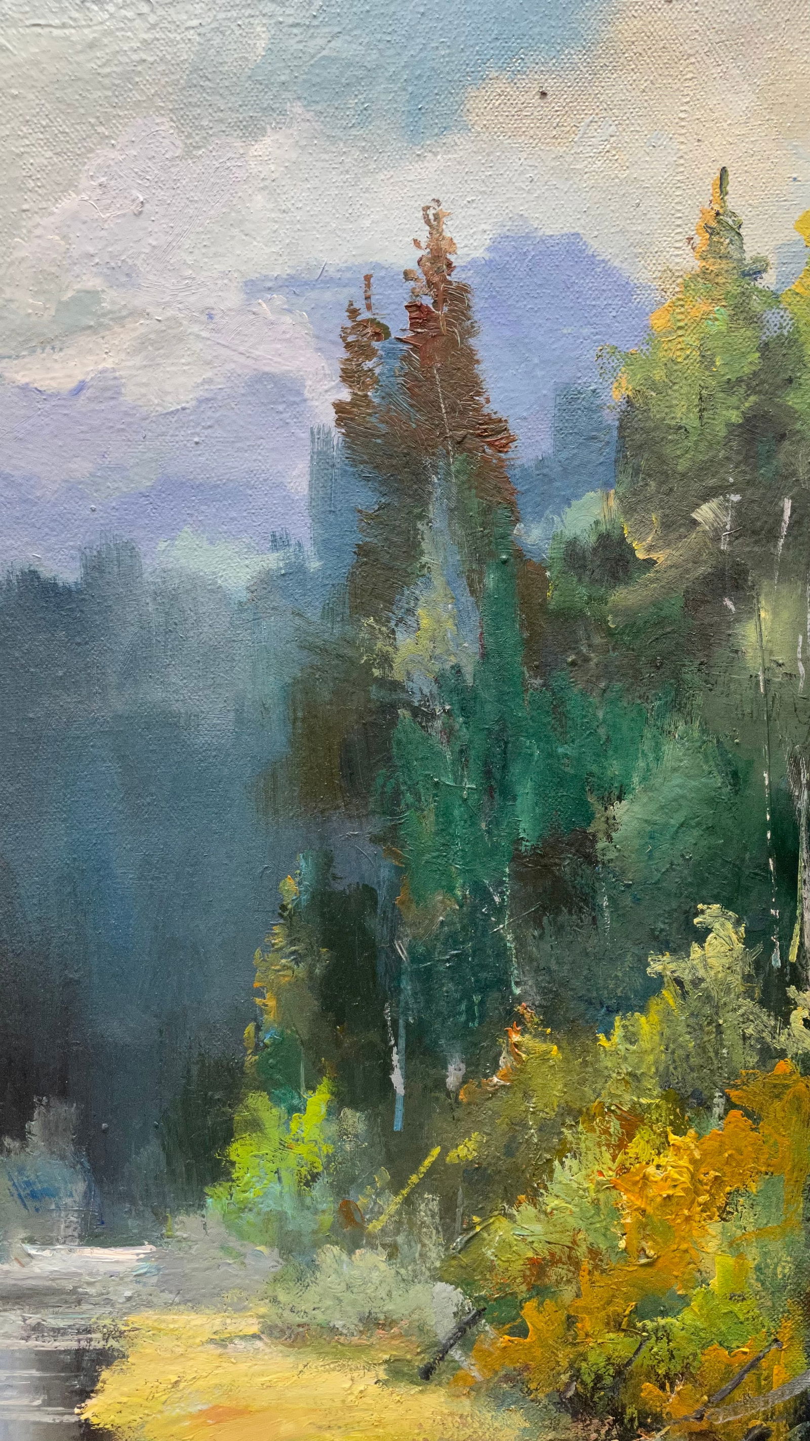 Oil painting Mountain river Ivan Romanyuk - 4