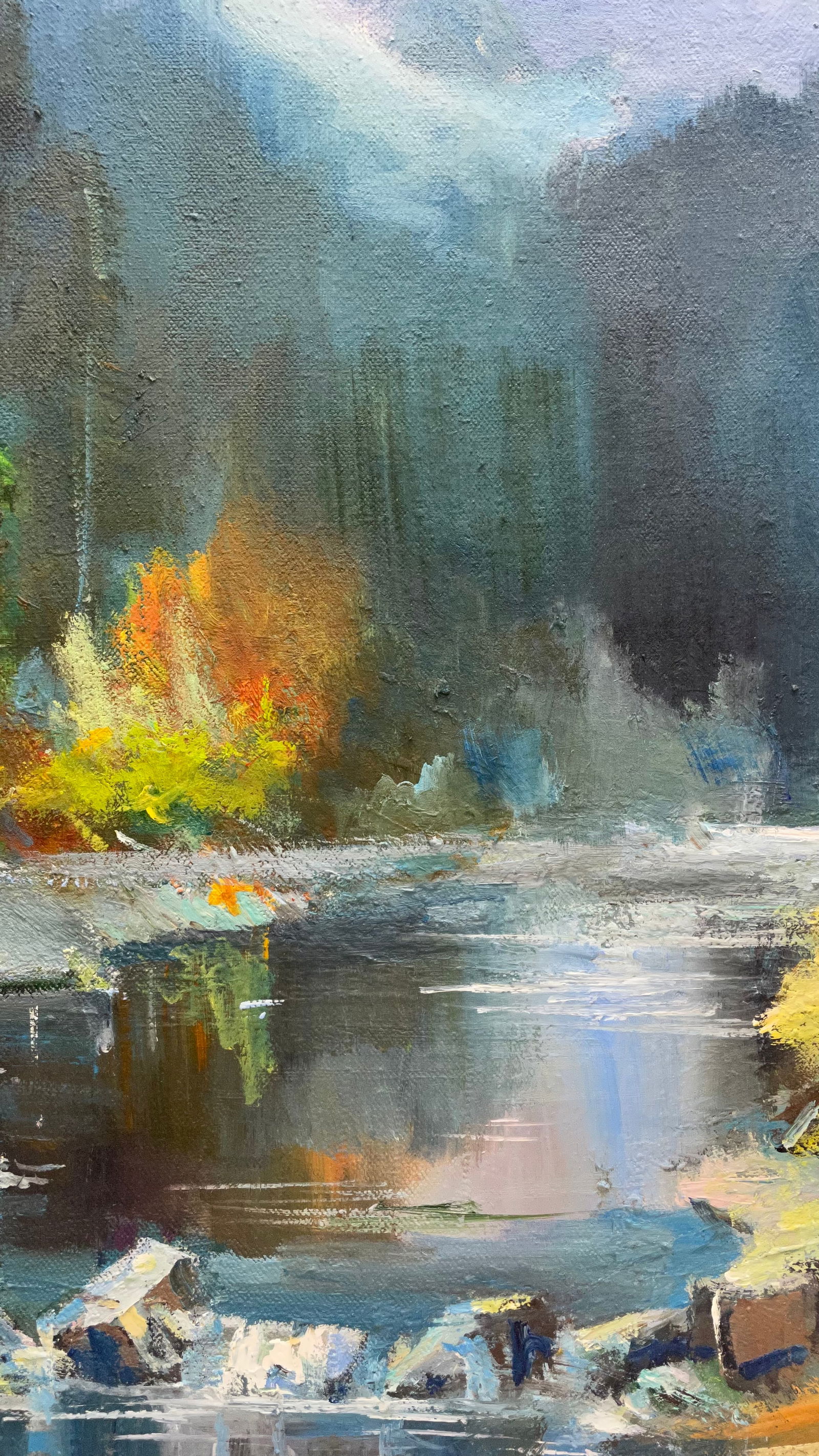 Oil painting Mountain river Ivan Romanyuk - 6