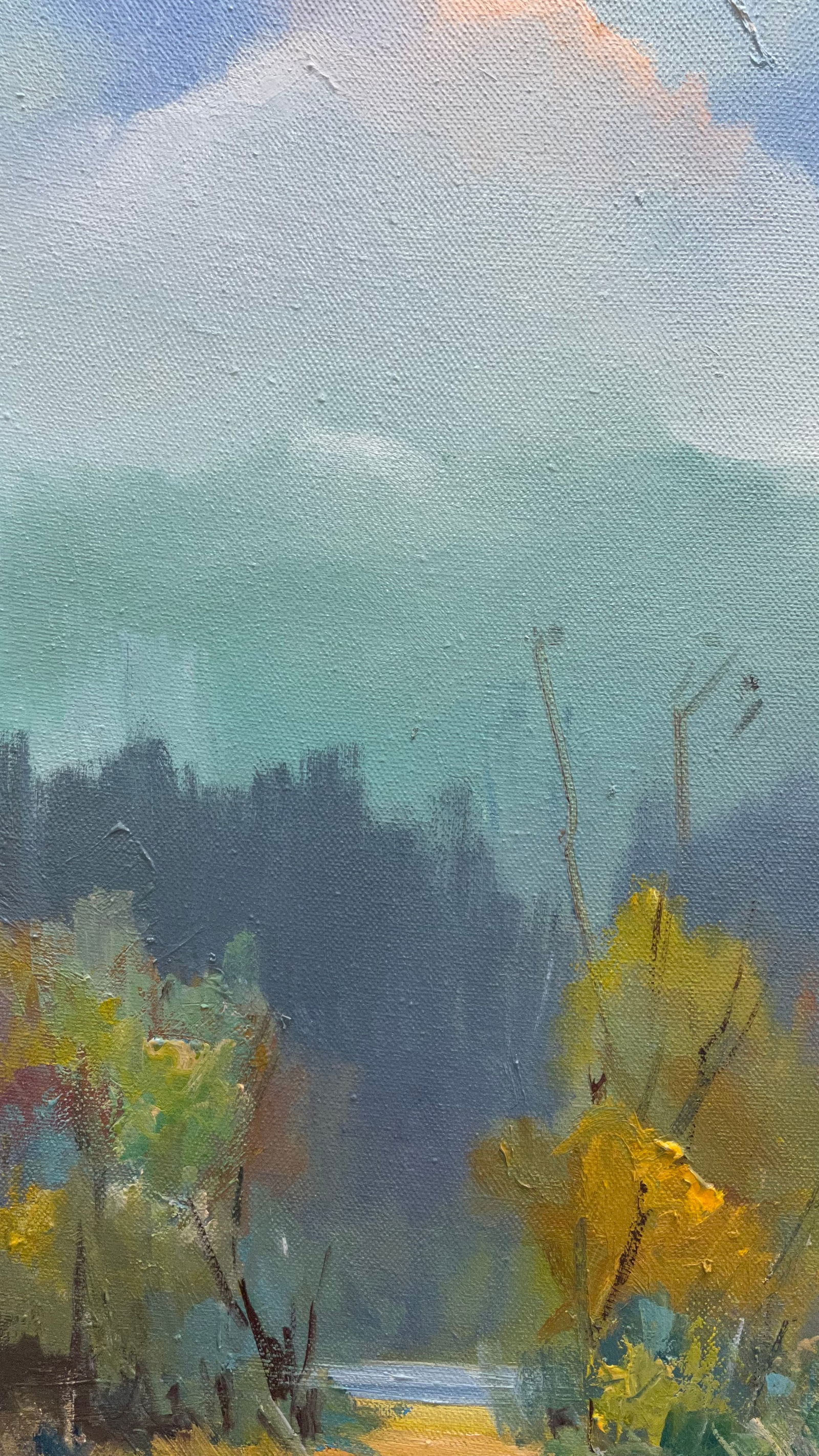 Oil painting Distant mountains Ivan Romanyuk - 2