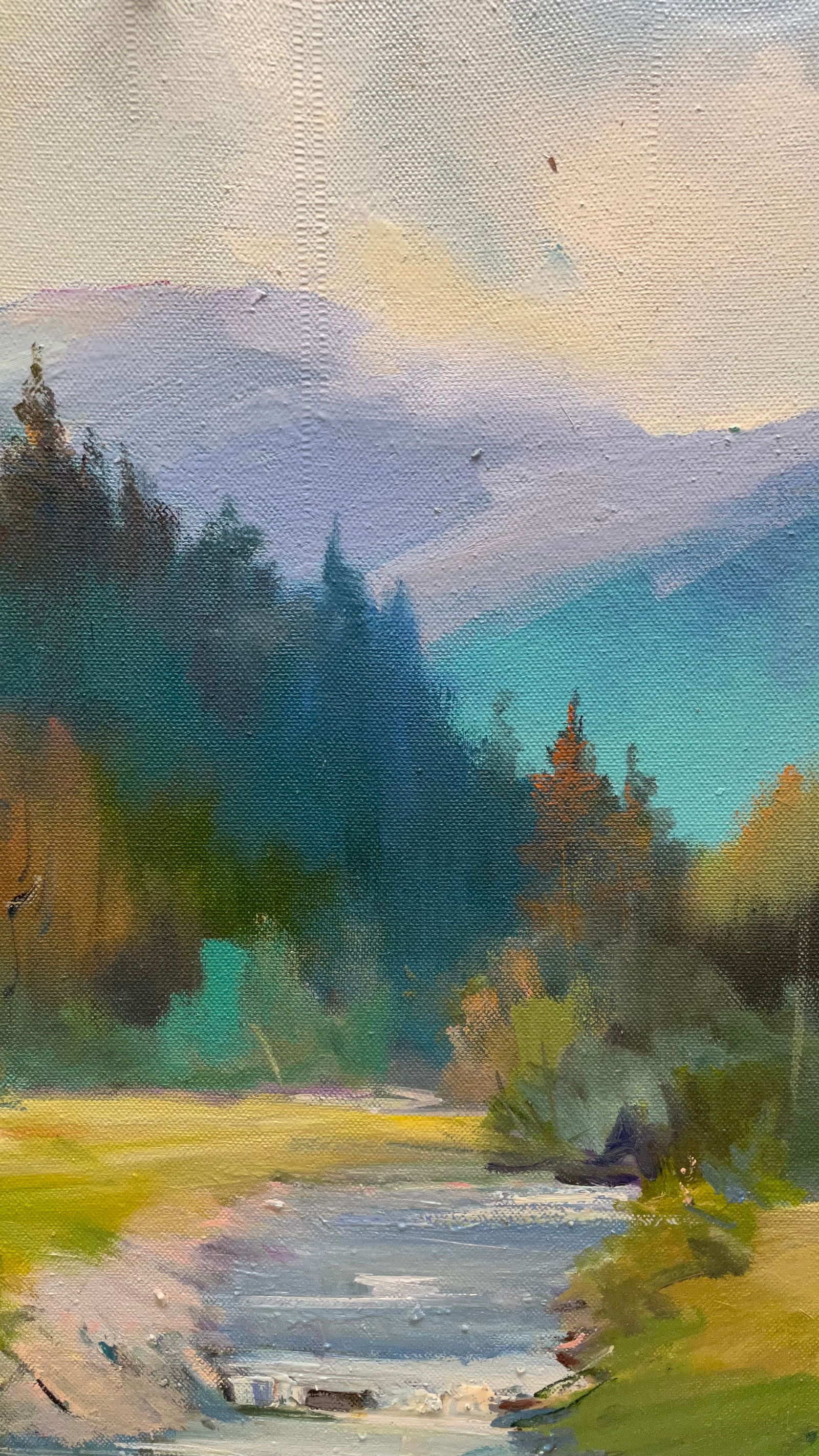 Oil painting Huge Christmas trees Ivan Romanyuk - 3