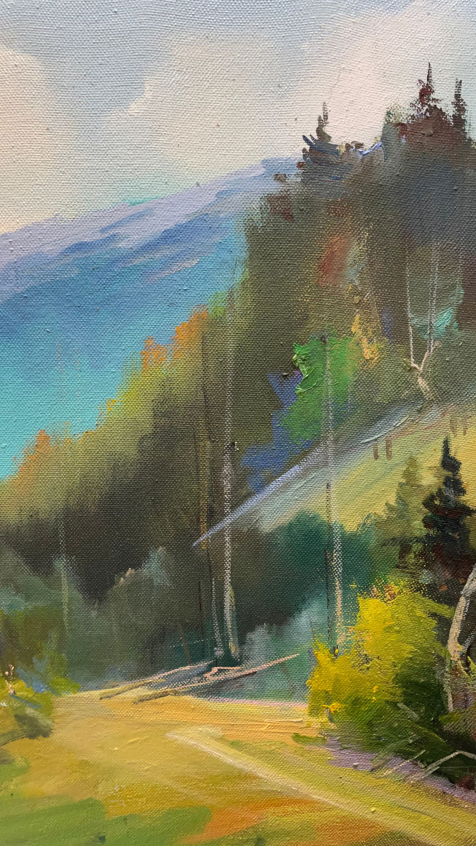 Oil painting Huge Christmas trees Ivan Romanyuk - 4