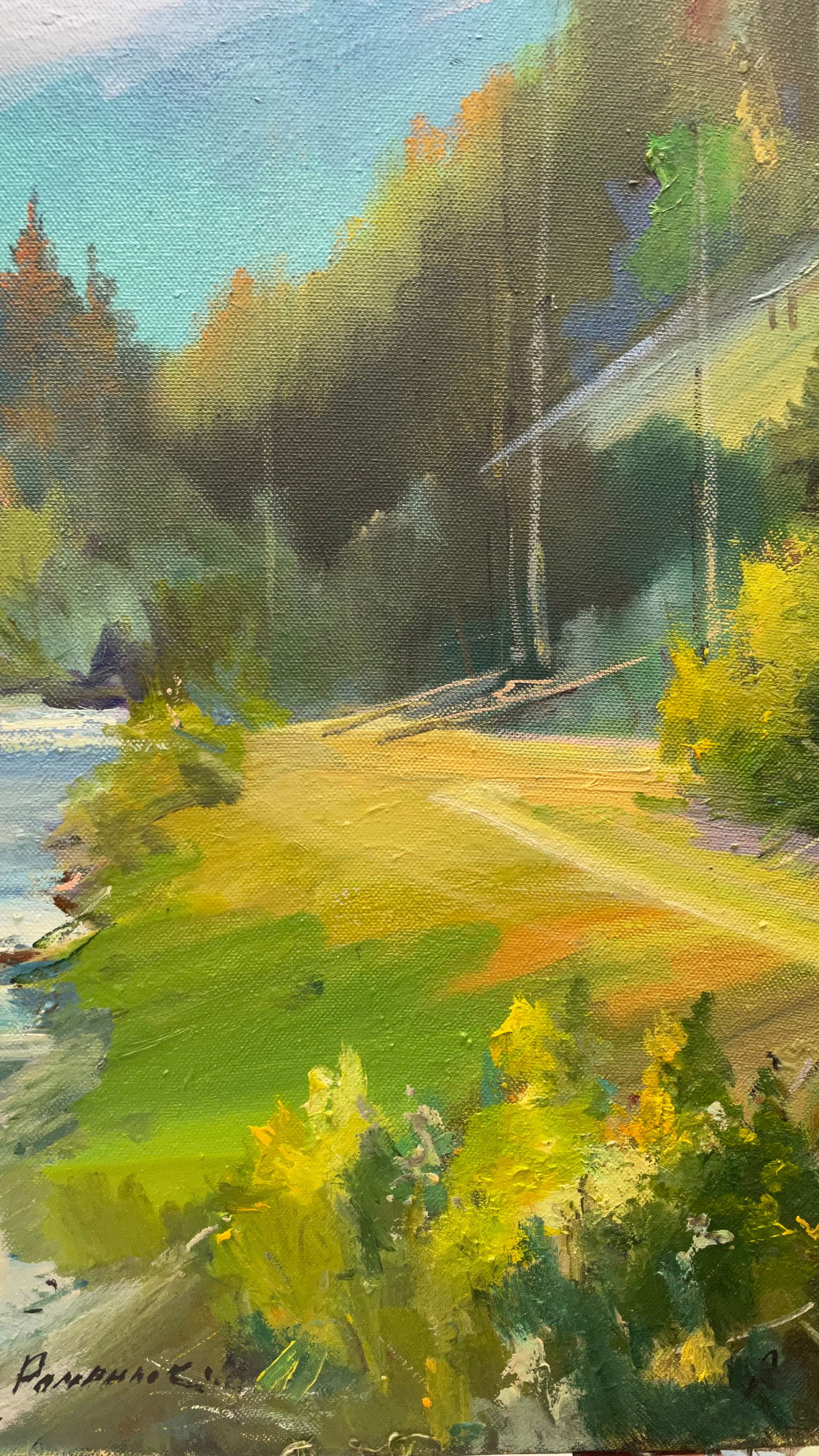 Oil painting Huge Christmas trees Ivan Romanyuk - 7