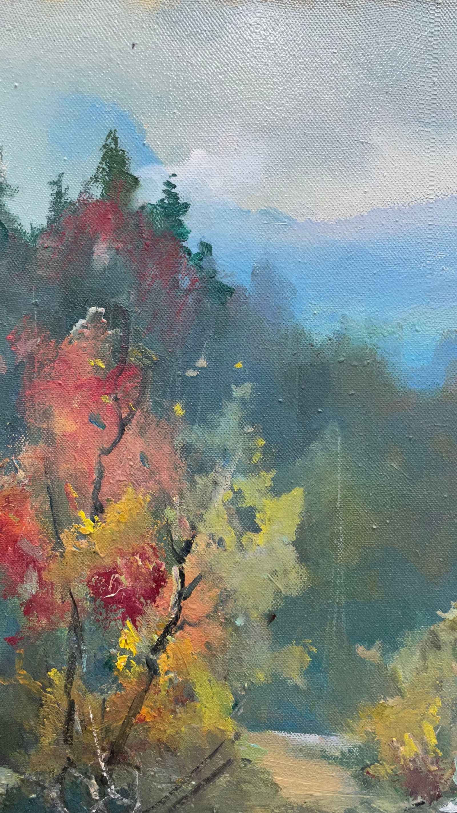 Oil painting Wind in th mountains Ivan Romanyuk - 2