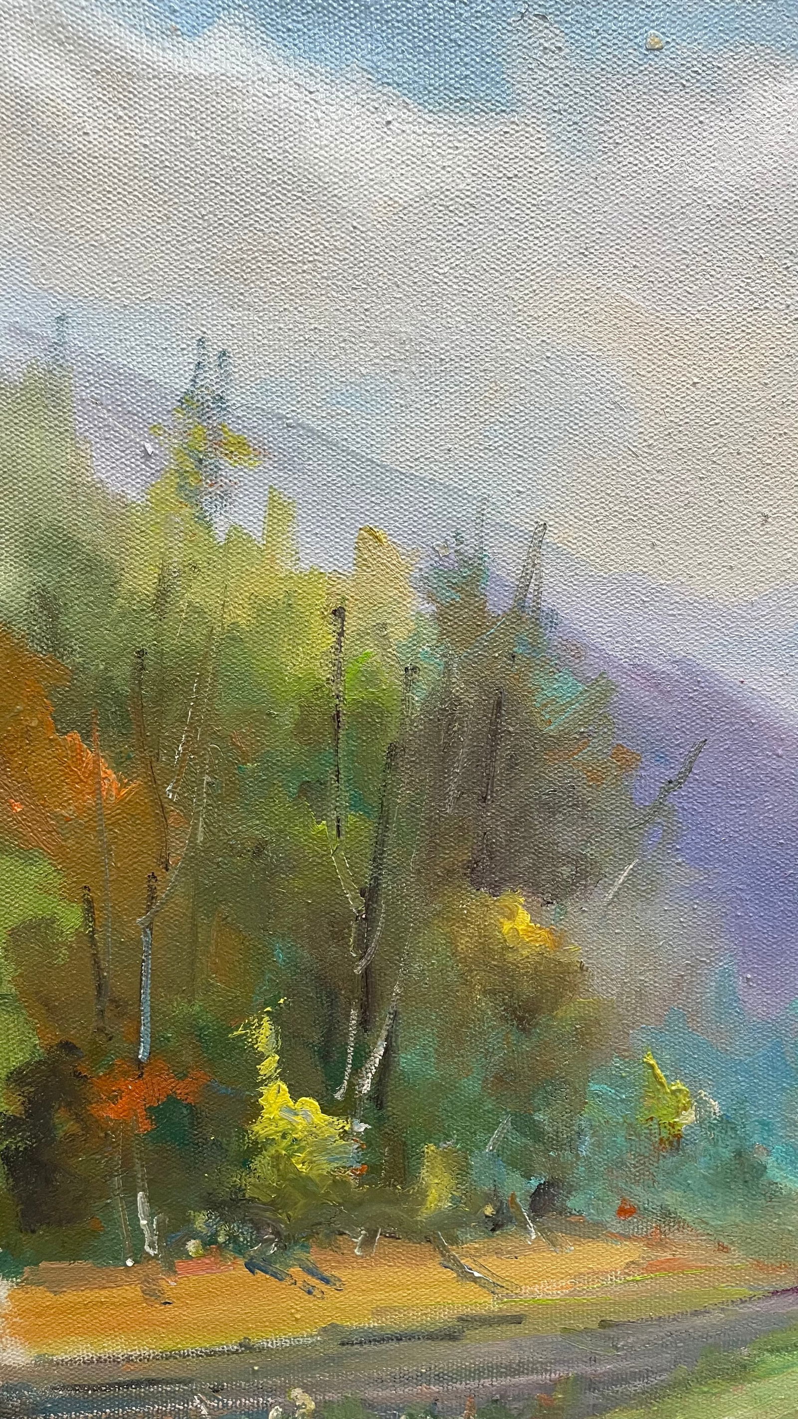 Oil painting Mountain road Ivan Romanyuk - 2