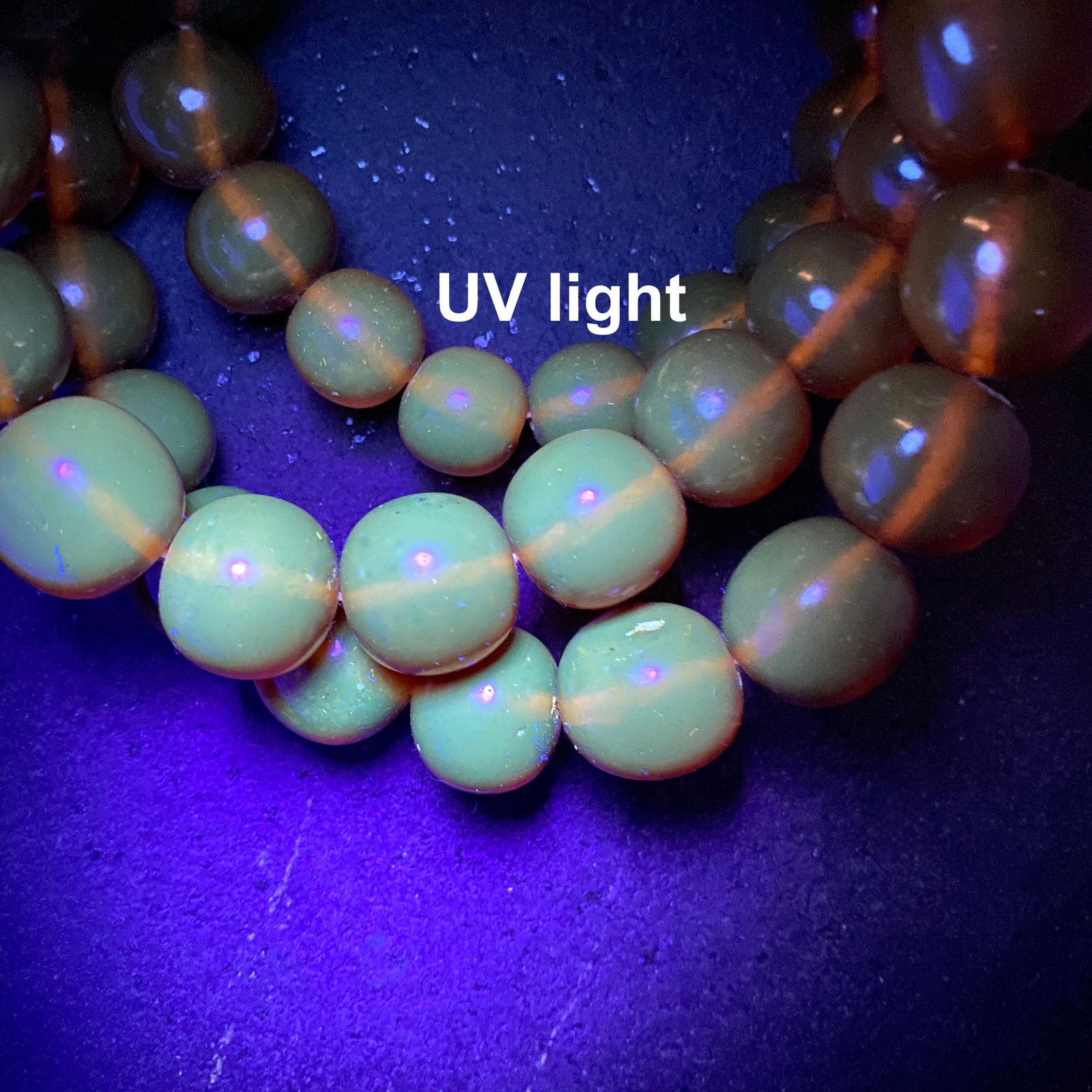 Amazing Unique Vintage Amber Necklace made from Round Amber beads - 10