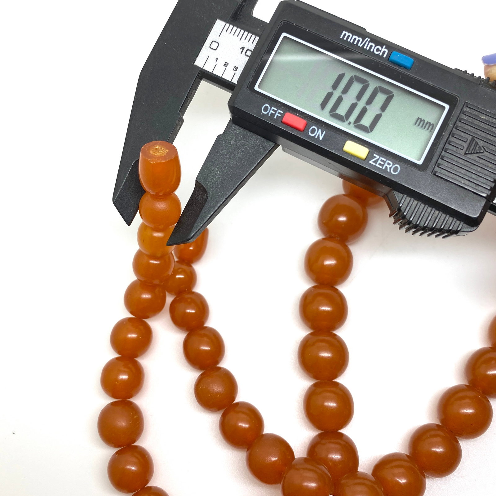 Incredible Vintage Amber Necklace made from Round Amber beads - 8