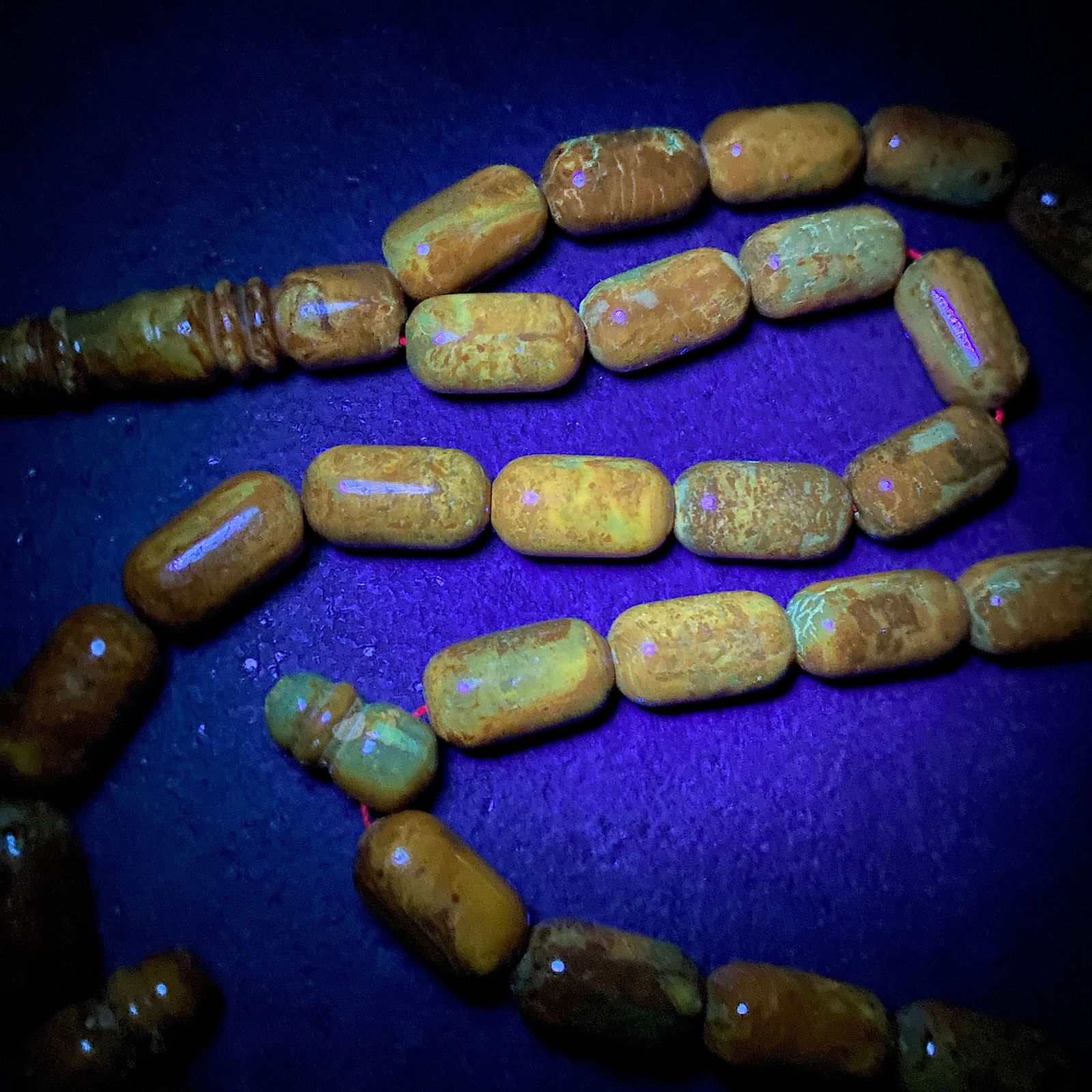 Marvellous Amber Tesbih made from Barrel shaped Amber beads - 6