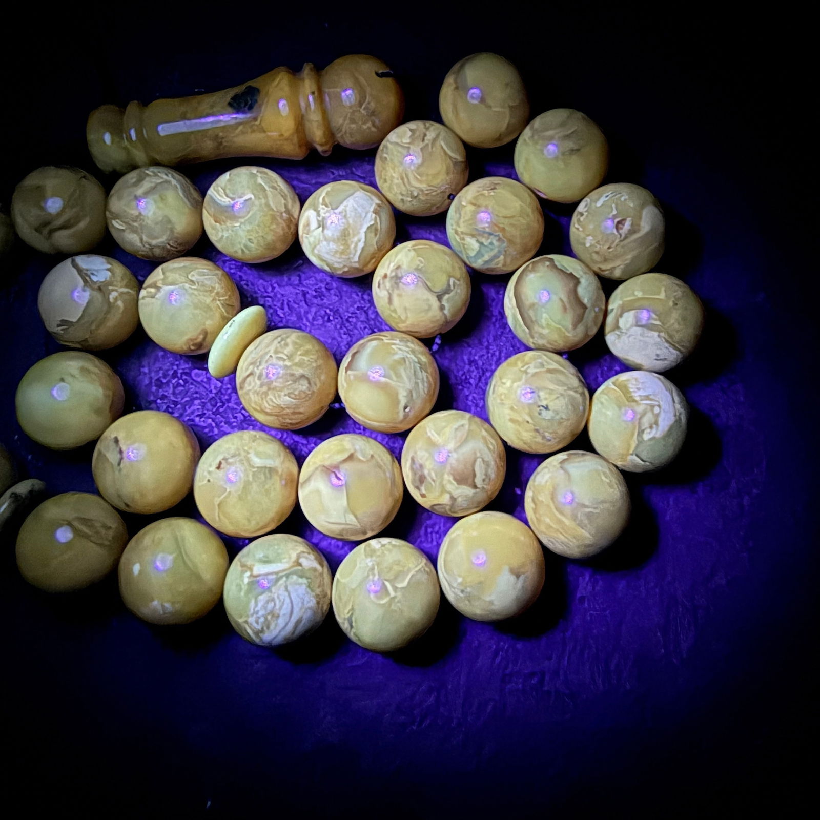 Unique and Outstanding Amber Tesbih made from Round Amber beads - 6