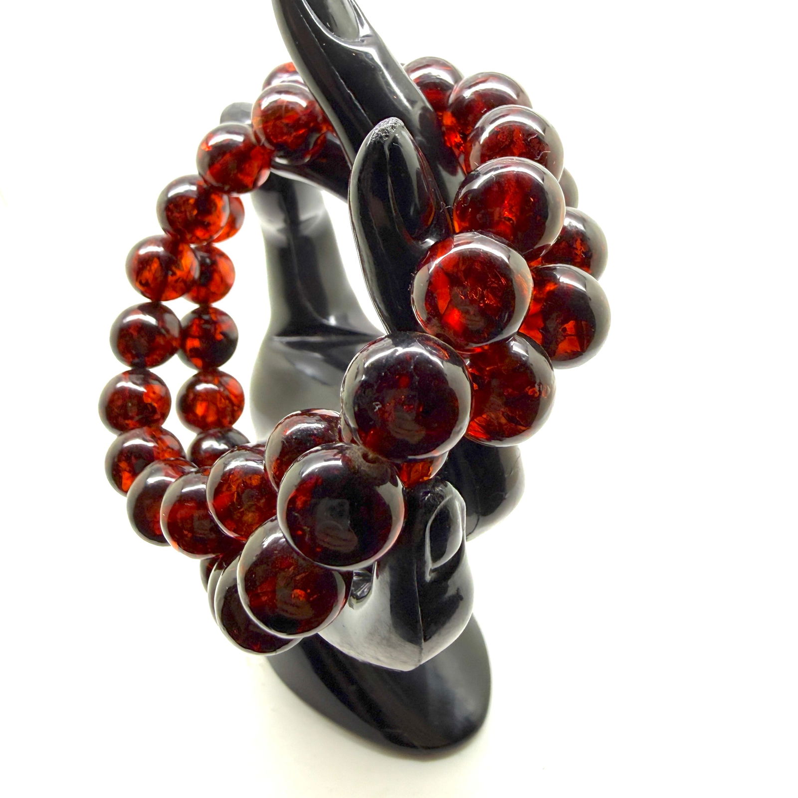 Beautiful Amber Necklace made from Round Amber beads - 8