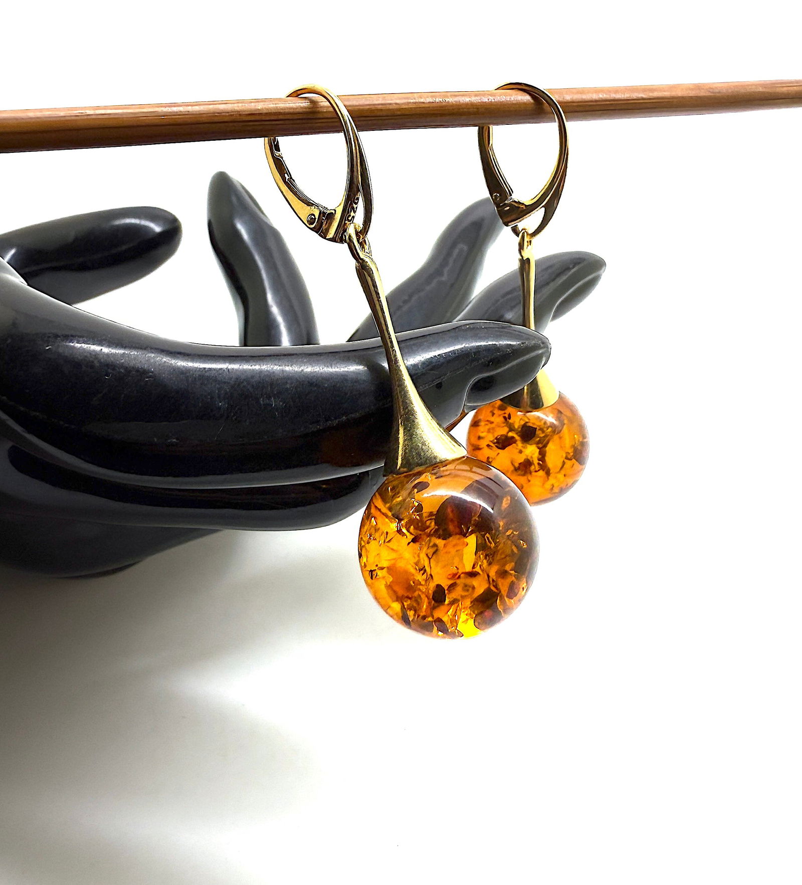 Outstanding Amber Earrings - 8