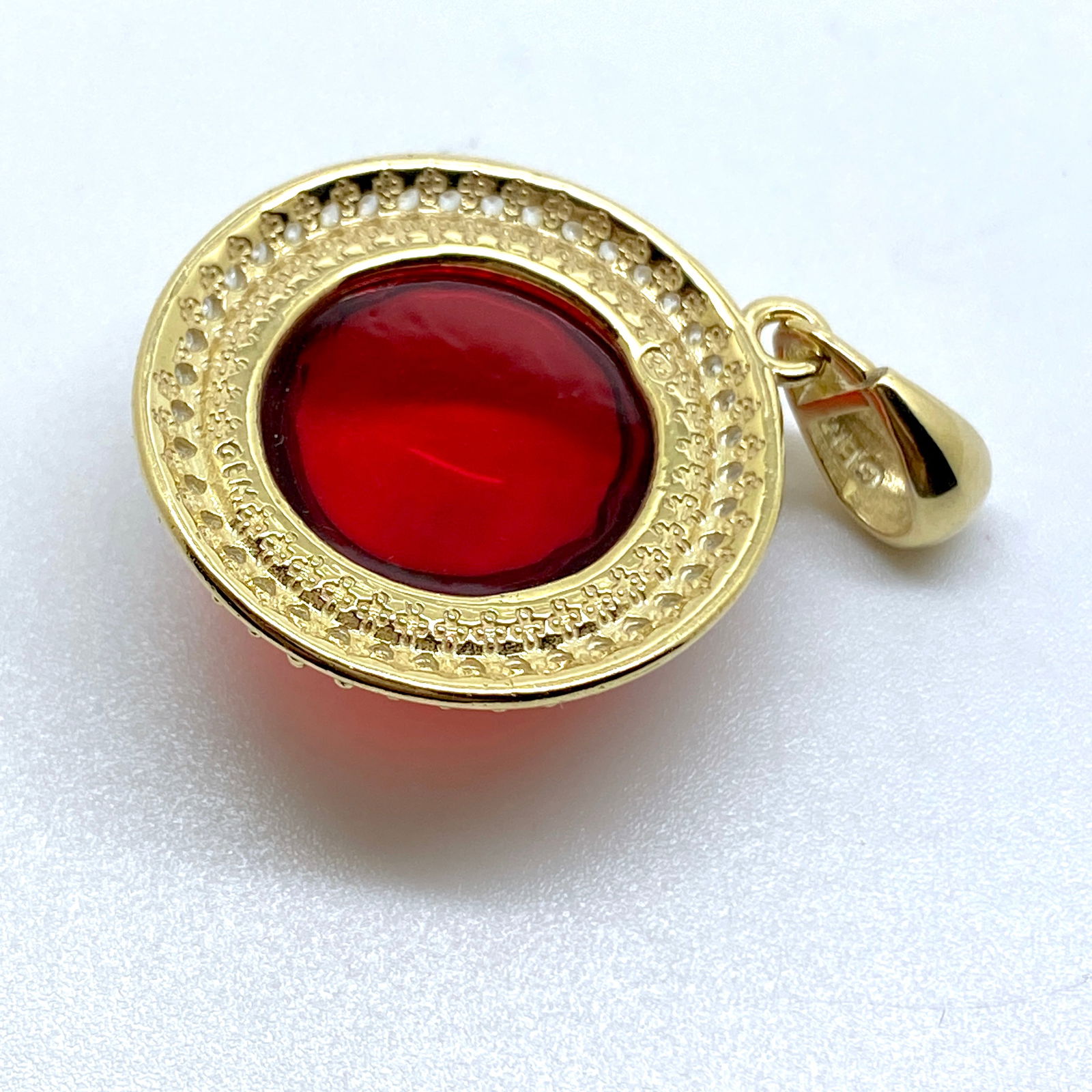 Beautiful Amber Pendant, shaped like an Ornament - 7