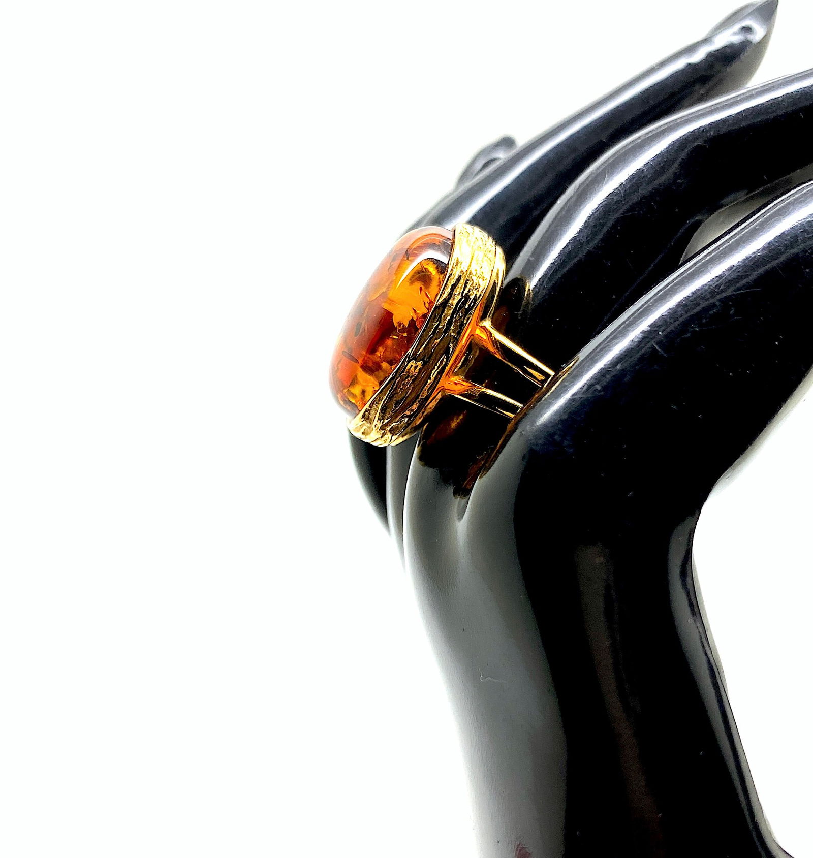 Adjustable Amber Ring - 3