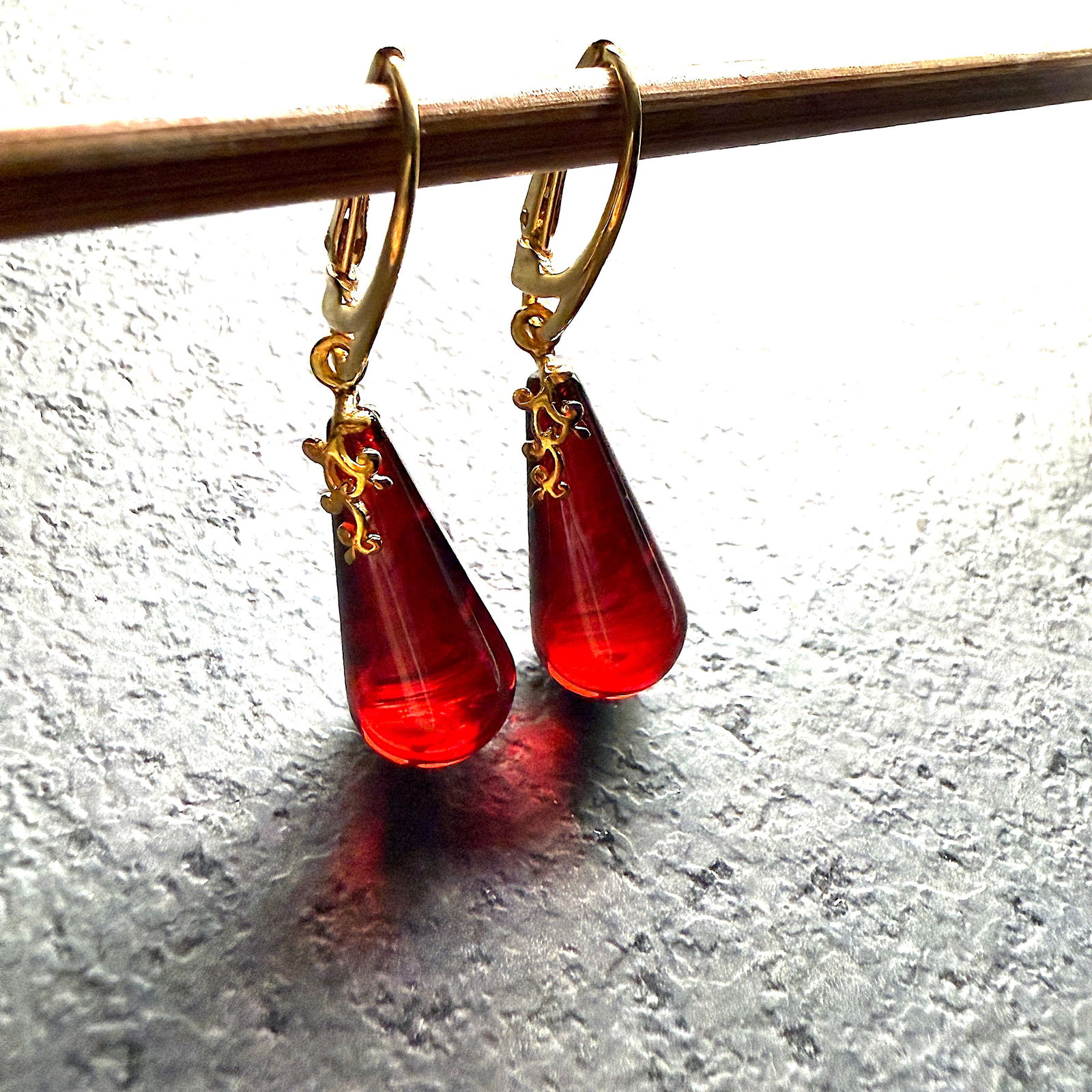 Exquisite Amber Earrings - 2