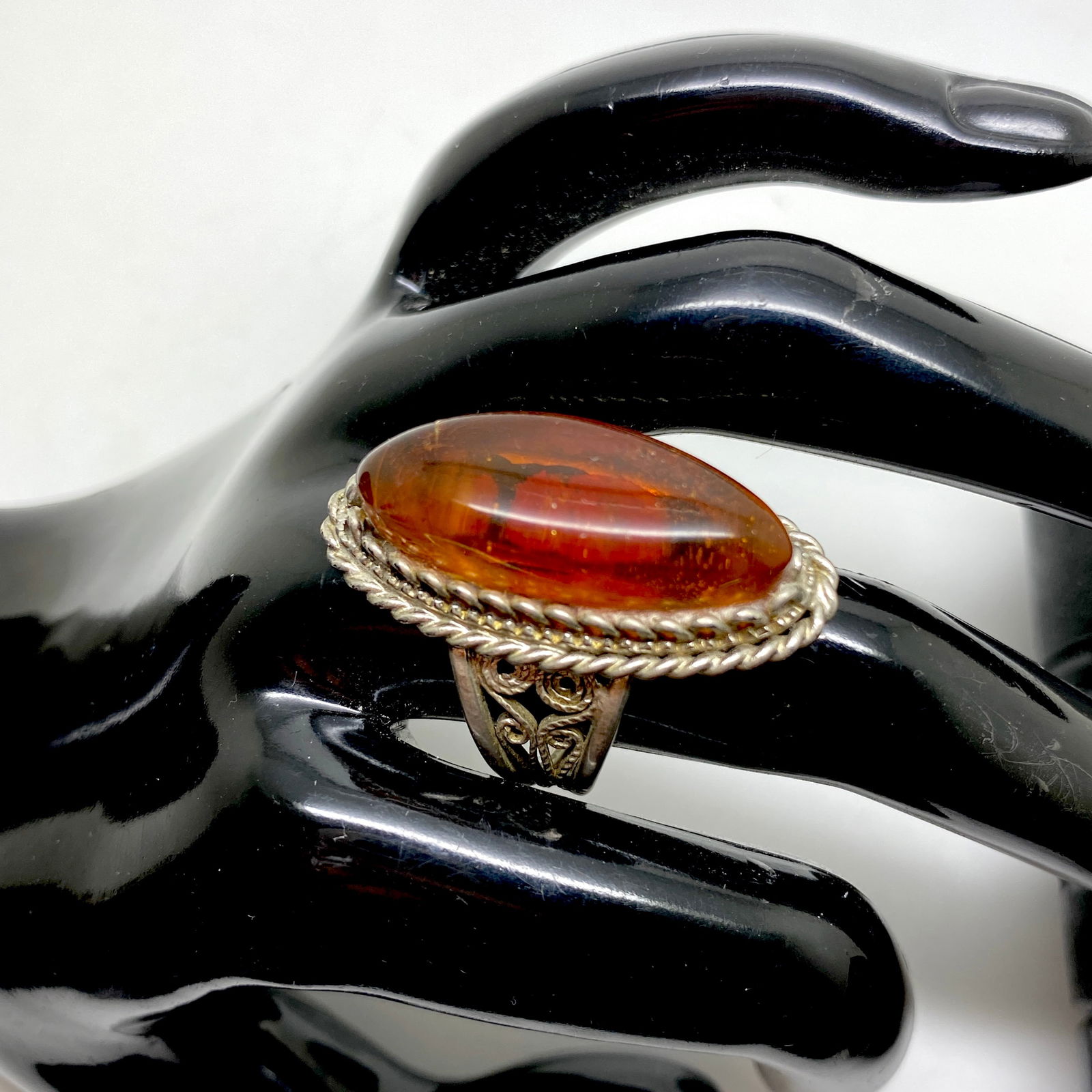 Remarkable Amber Ring - 5
