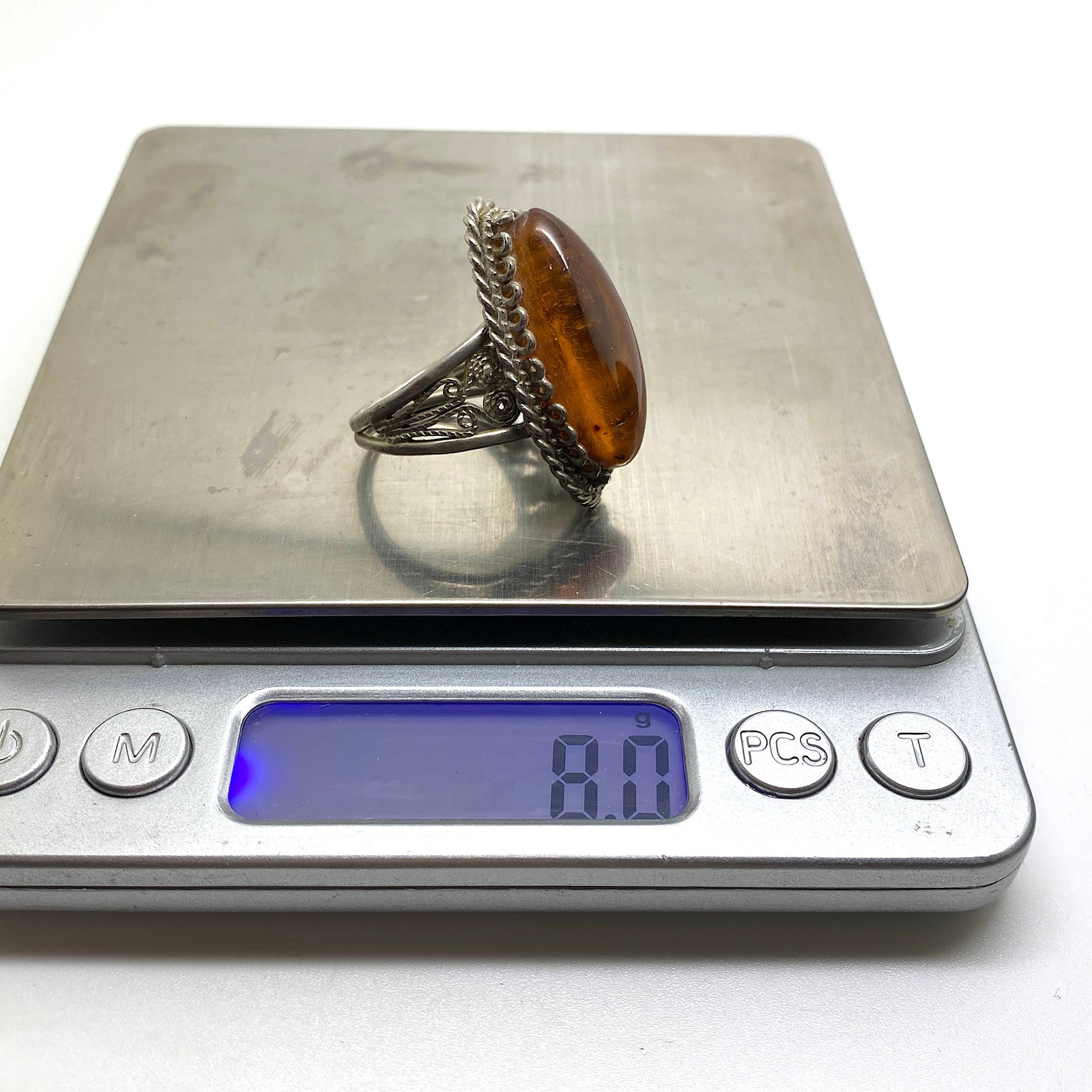 Remarkable Amber Ring - 9