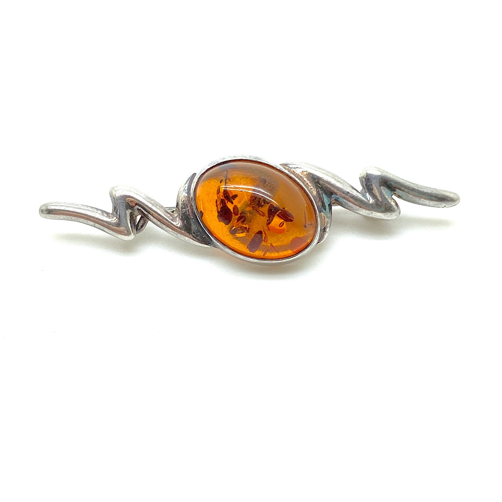 Magnificent Vintage Amber Brooch - 4