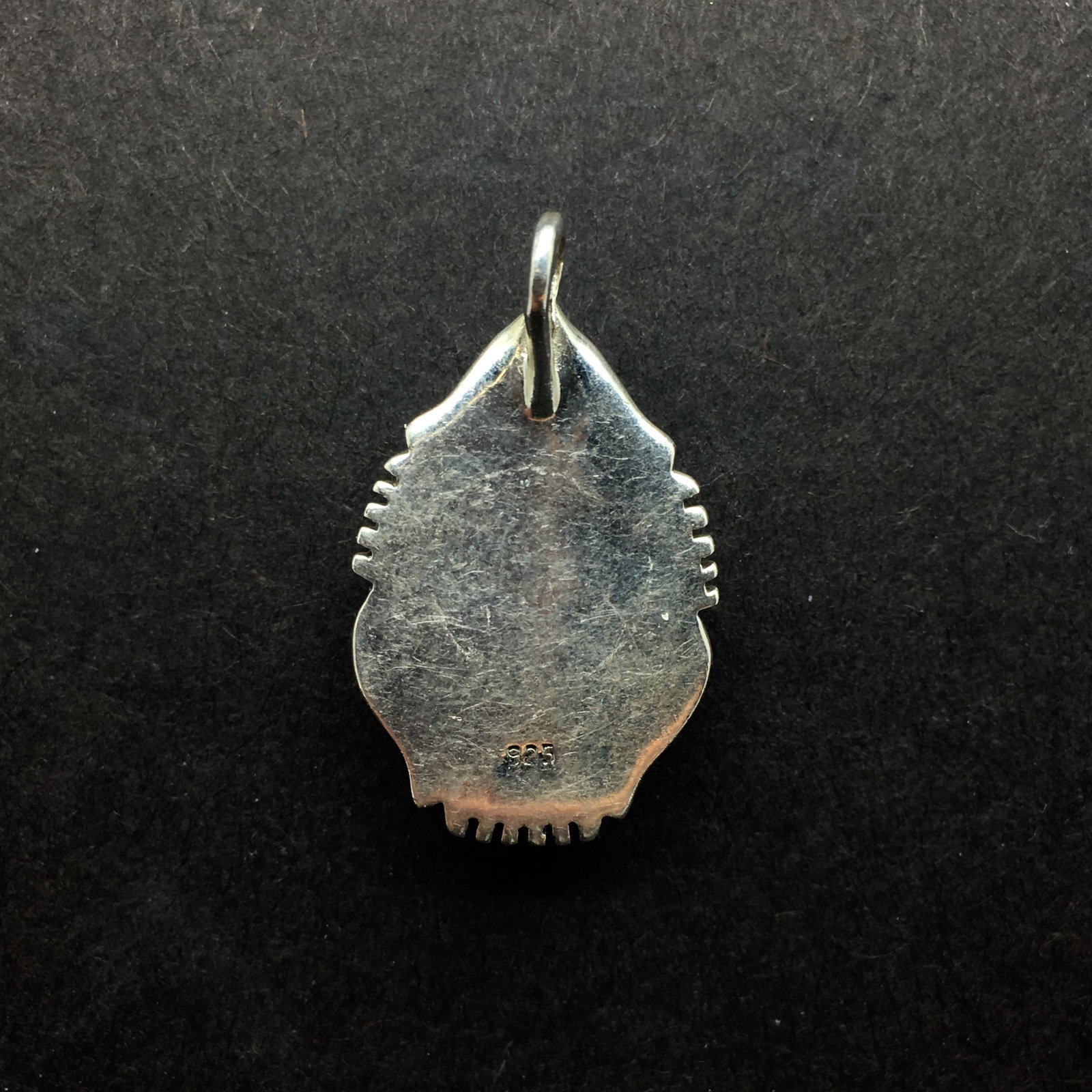 Silver and turquoise pendant - 5