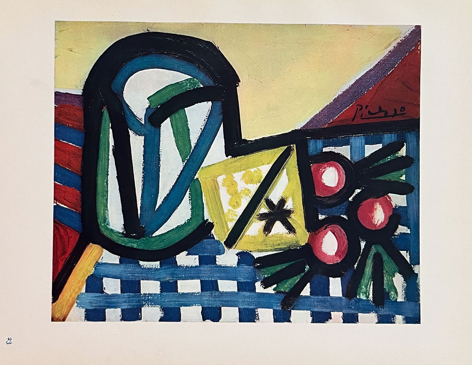 Picasso Heliogravure 23 Nature morte 1946: Title: Picasso Heliogravure 23 Nature morte 1946 Description: Artist: Pablo Picasso Title: Nature morte Medium: Heliogravure 23 Marks: Not signed, not numbered Paper Size: 10.50 x 8.50 inches Printed: