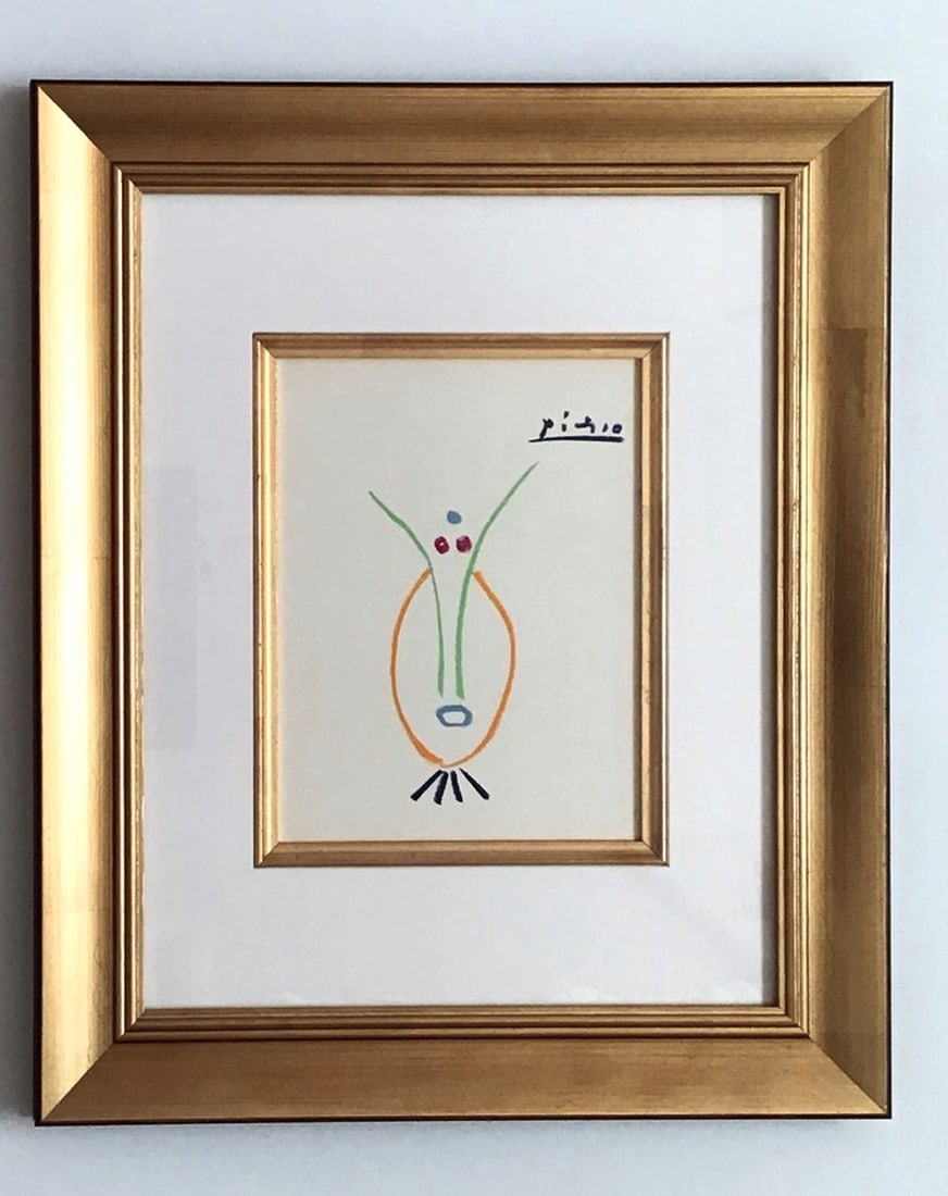 Pablo Picasso Framed Between anger & death Lithograph 103, 1968 (1 of 1)