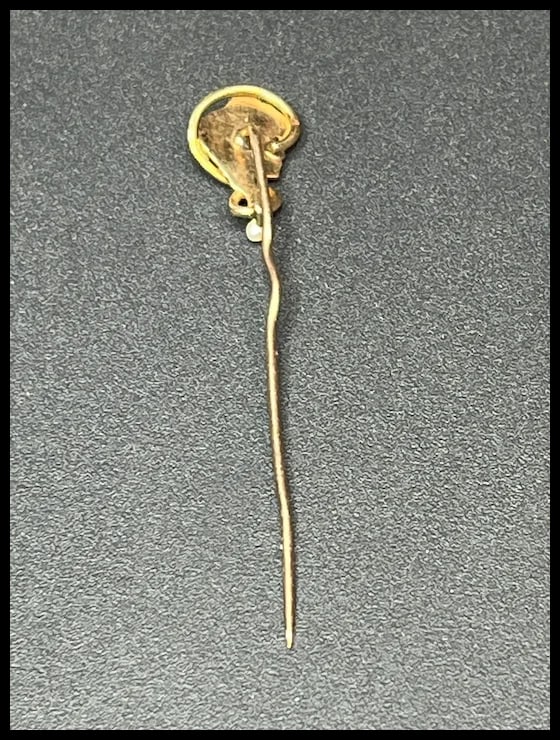 Vintage Woman's Profile 10k Gold Stickpin - 5
