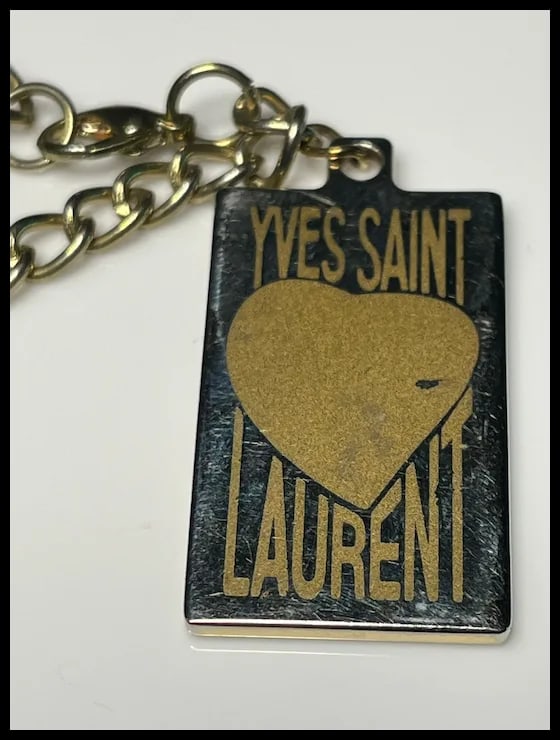 Vintage Yves Saint Laurent Lipstick Necklace - 5