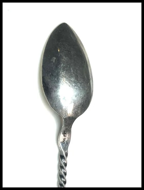Vintage Sterling Silver Ornate Filigree Teaspoon - 6