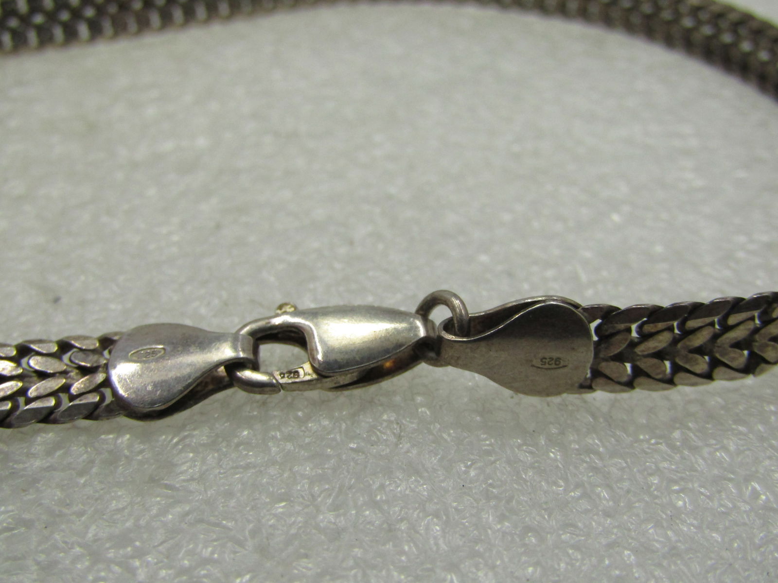 Vintage Sterling 7mm Wide Necklace, Unisex, Italy, 1980's-1990's - 6