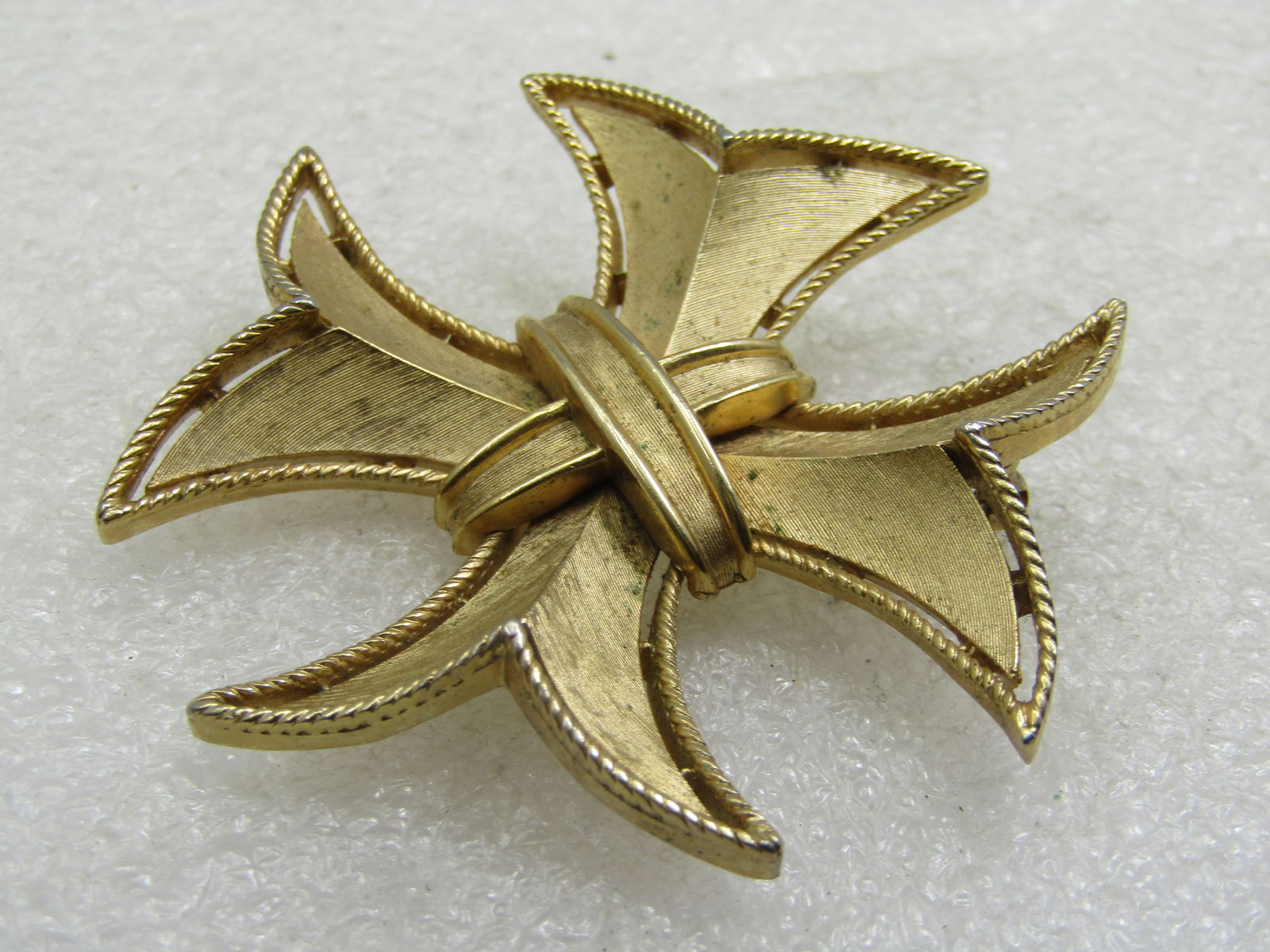 Vintage Maltese Cross, Signed Crowned Trifari, 1960's-1970's - 6