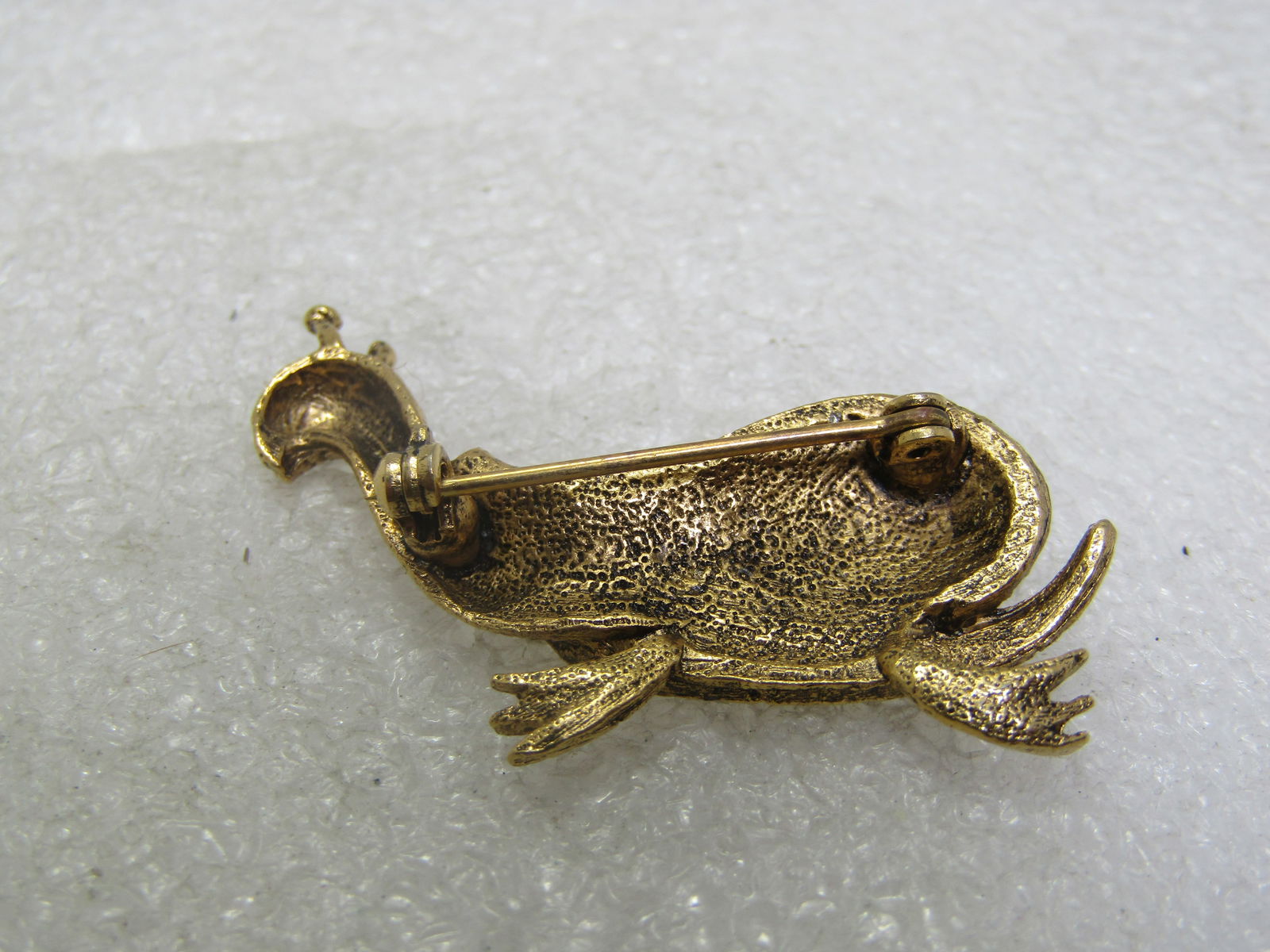 Vintage Rhinestone Snail Brooch, 1960's, 1.75" - 4