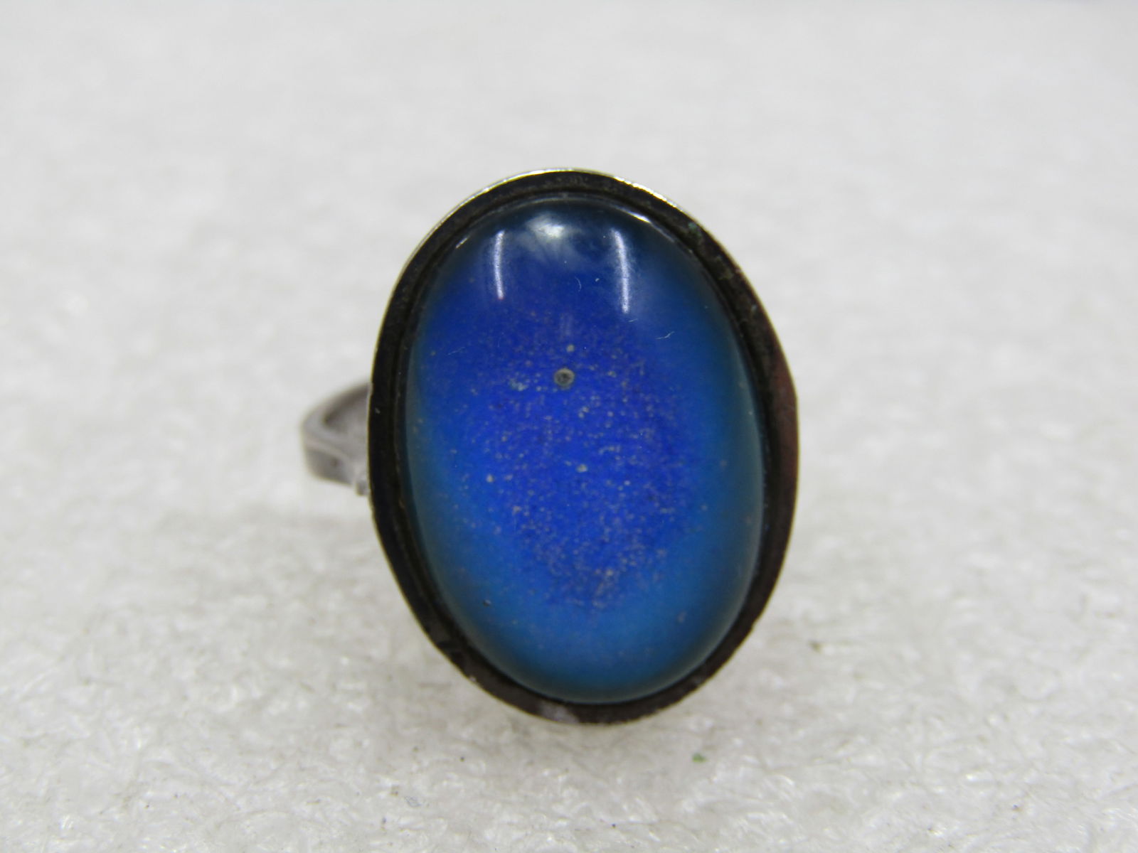 Vintage Sterling Silver Mood Ring, Sz. 7, - 9