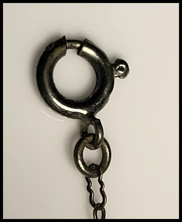 Vintage Sterling Silver Cameo Necklace with Chain - 3