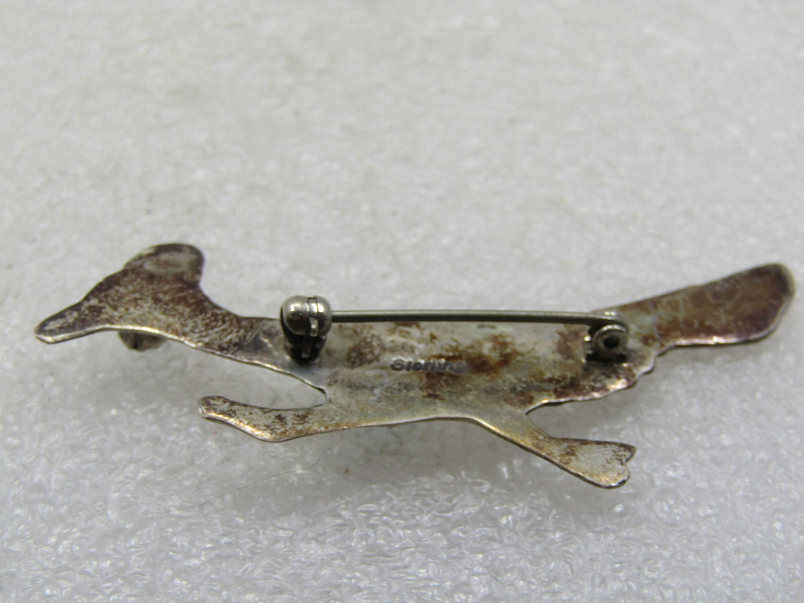 Vintage Sterling Southwestern Turquoise Roadrunner Brooch, 2.5" - 5