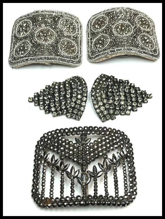 Vintage Lot of Beaded, Rhinestone, and Metal Clips - 2