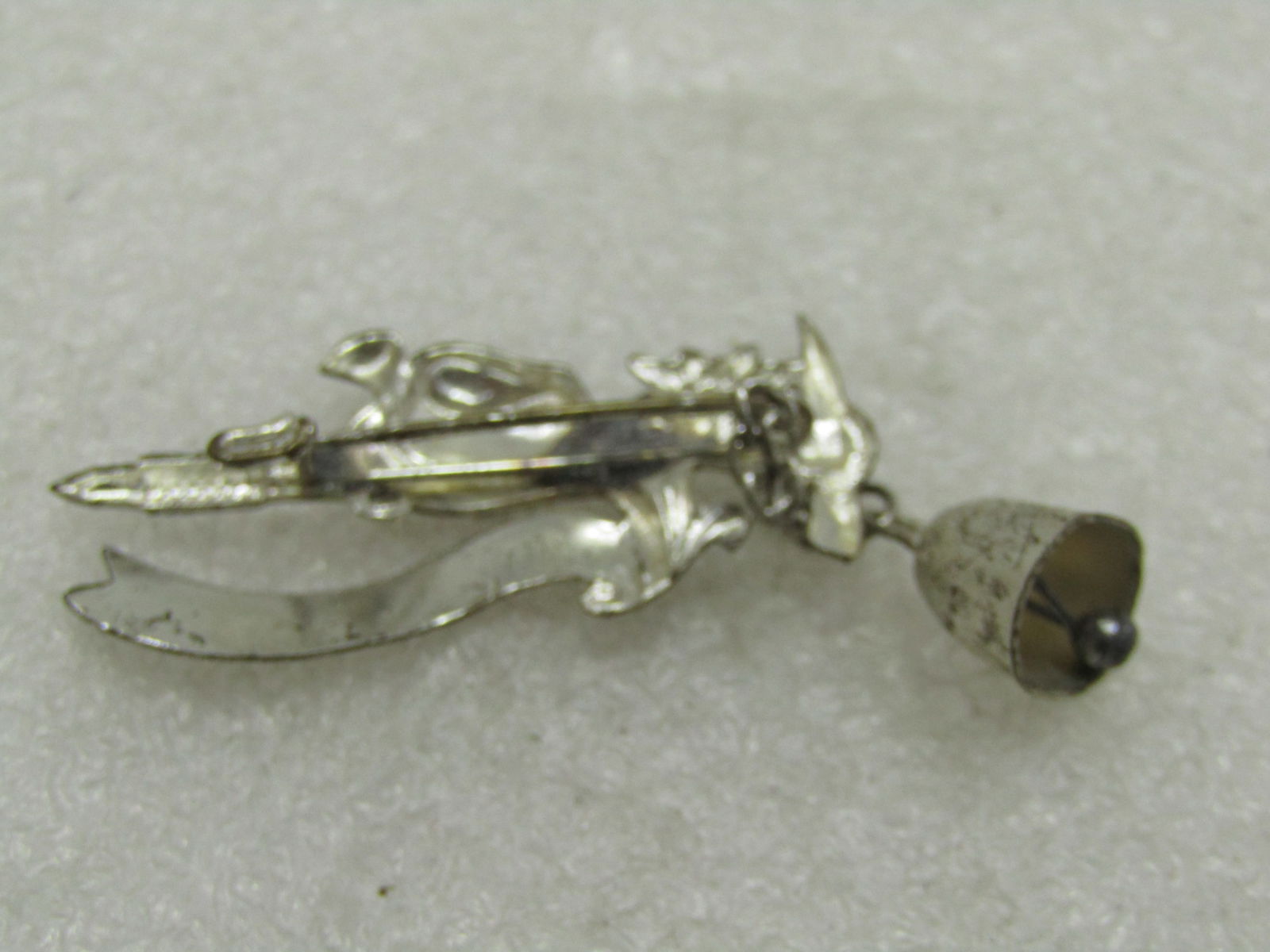Vintage Luzern Pick, Hat & Bell Brooch, Souvenir, 1950's-1960's - 4