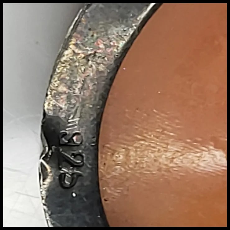 Vintage Sterling Silver Hand-Carved Shell Cameo Pin/Brooch - 5