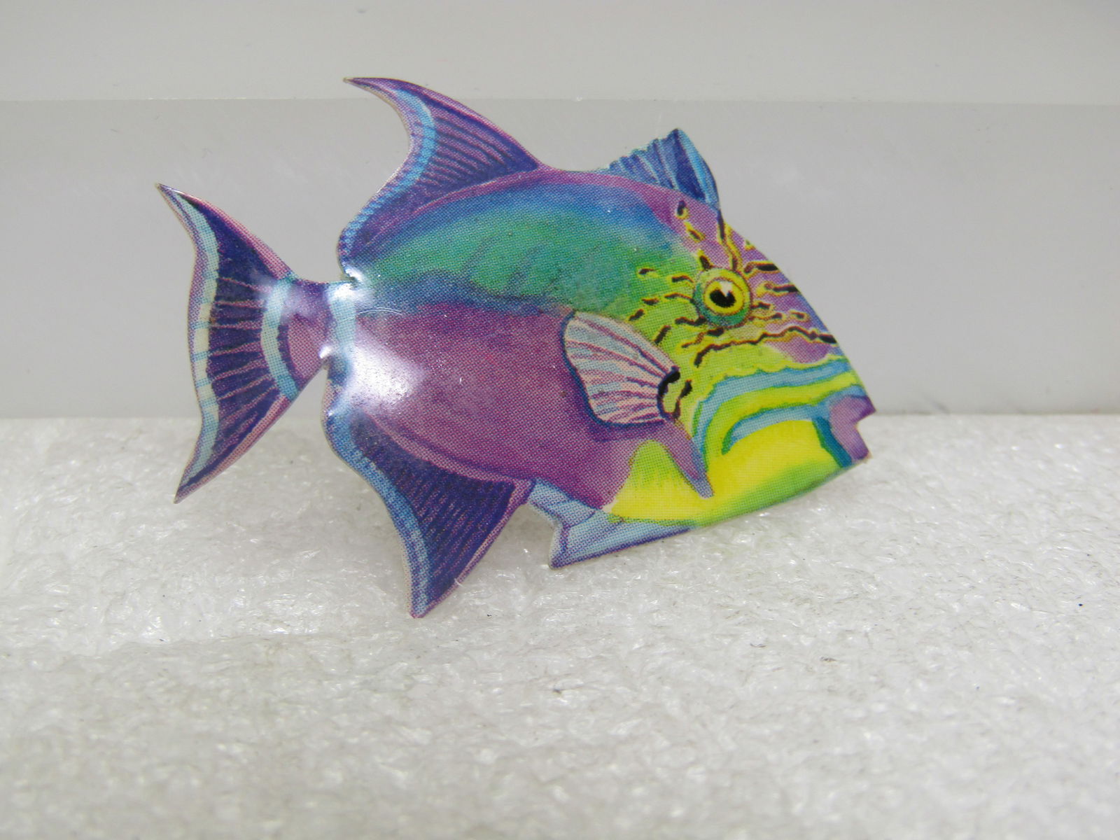 Vintage Tropical Fish Brooch, 1.75" - 3