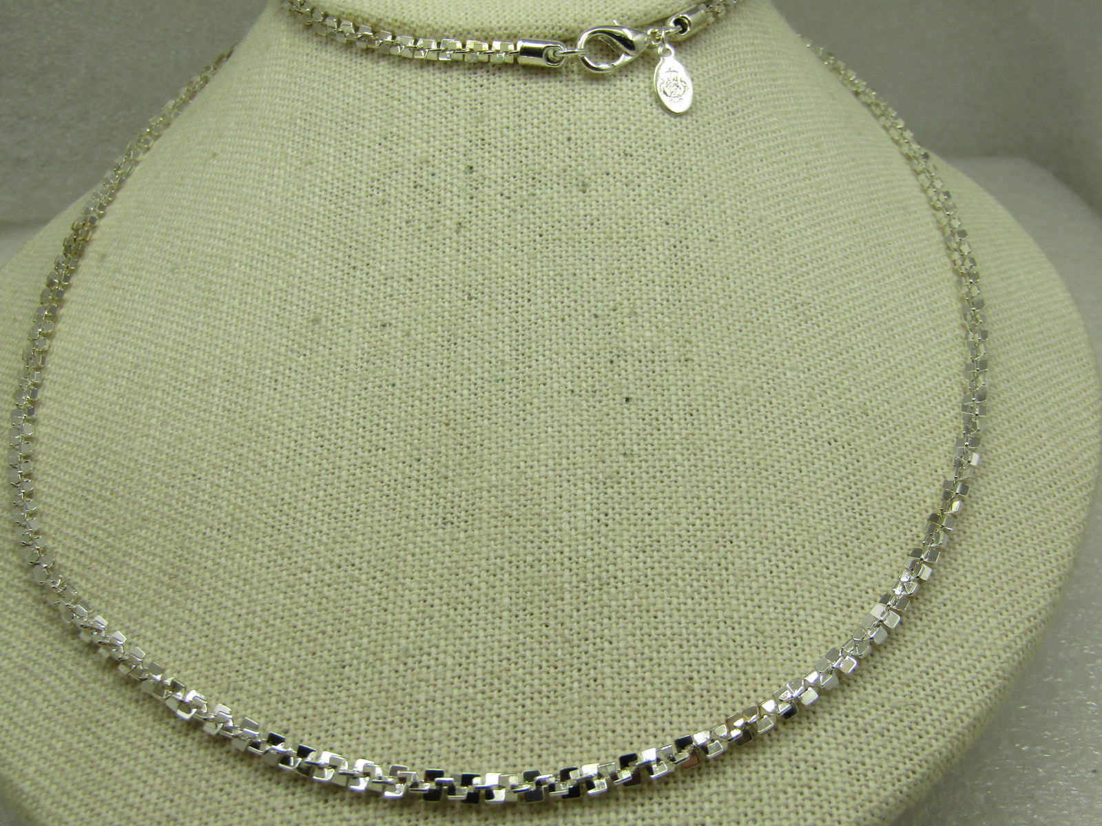 Vintage Silver Tone Spiral Link Necklace, 30", Premier Design NIB - 4