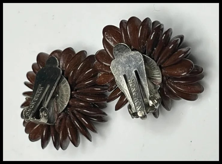 Vintage Handmade Necklace and Clip-on Earring Set - 6