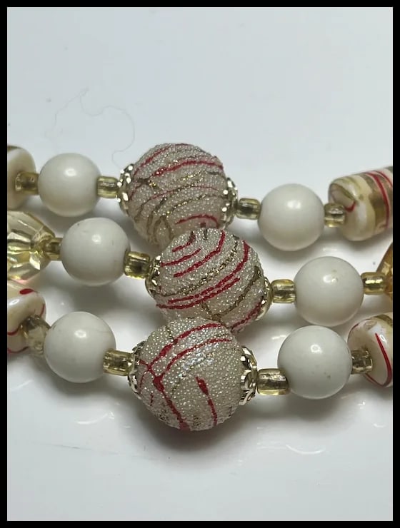 Vintage Japan Three Strand Necklace - 3