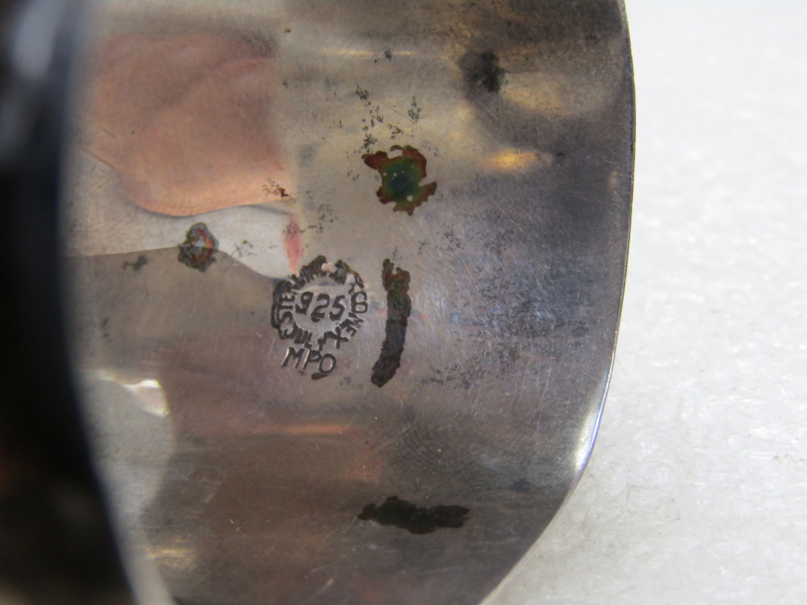 Vintage Sterling Wide Bypass Clamper Bracelet, Taxco, Mexico, 6.75" - 5