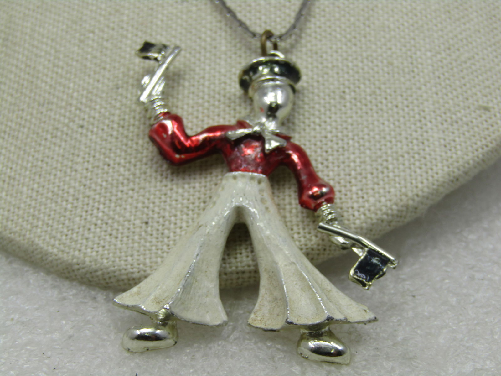 Vintage Enameled Sailor Necklace, 28", 1950s-1960's, - 2