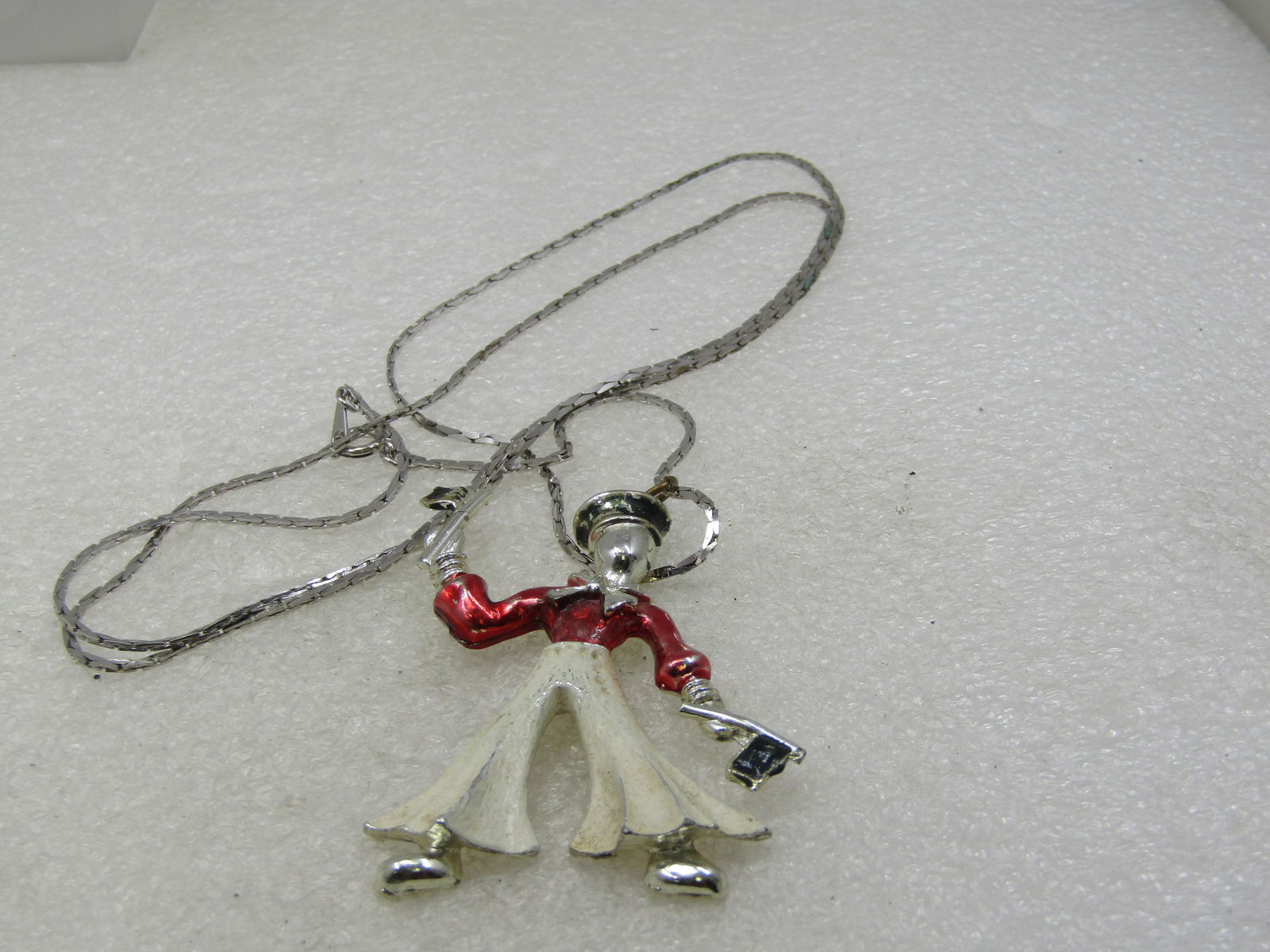 Vintage Enameled Sailor Necklace, 28", 1950s-1960's, - 4