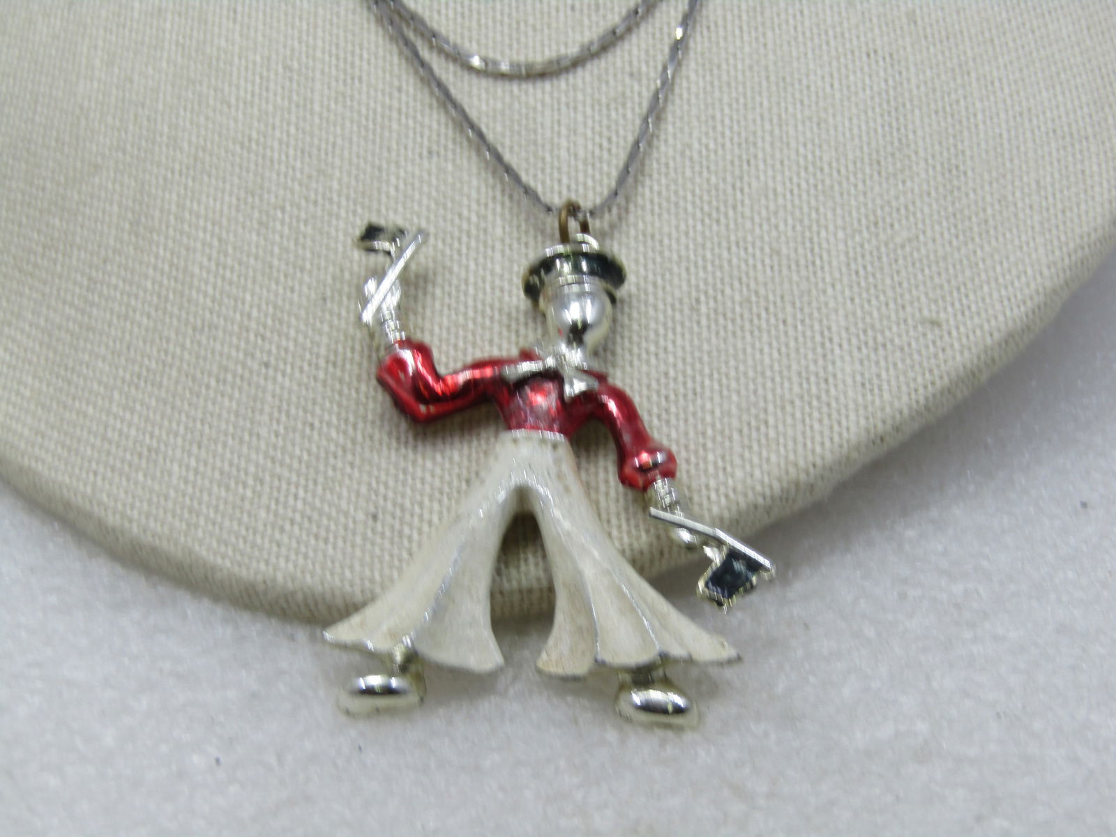 Vintage Enameled Sailor Necklace, 28", 1950s-1960's, - 5