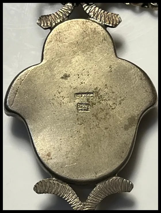 Custom Antique German Ritual Relic Sterling Silver Coin Medalian Necklace/Belt - 12