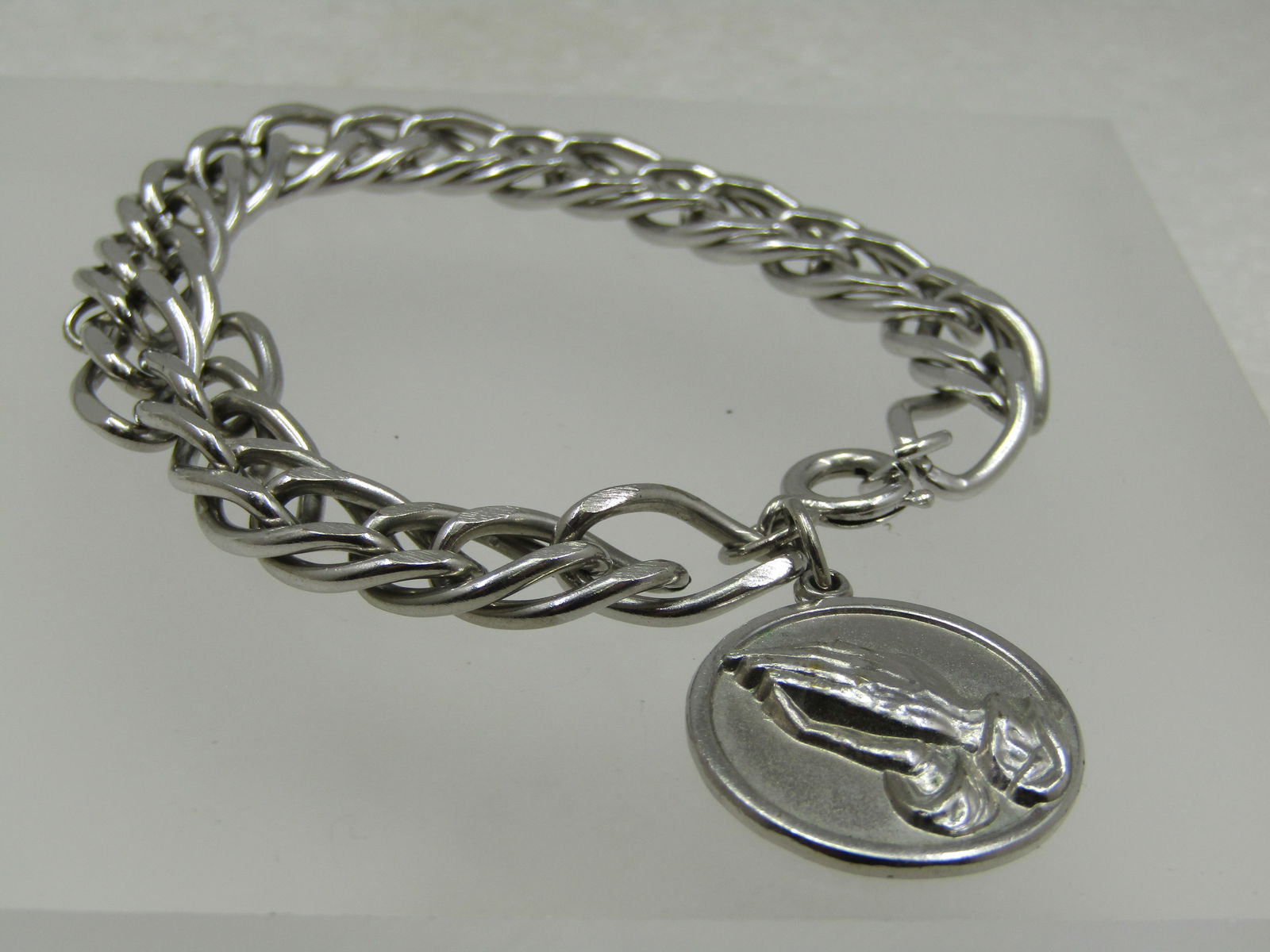 Vintage Serenity Prayer Charm Bracelet, 9.5mm, 7.25" - 2