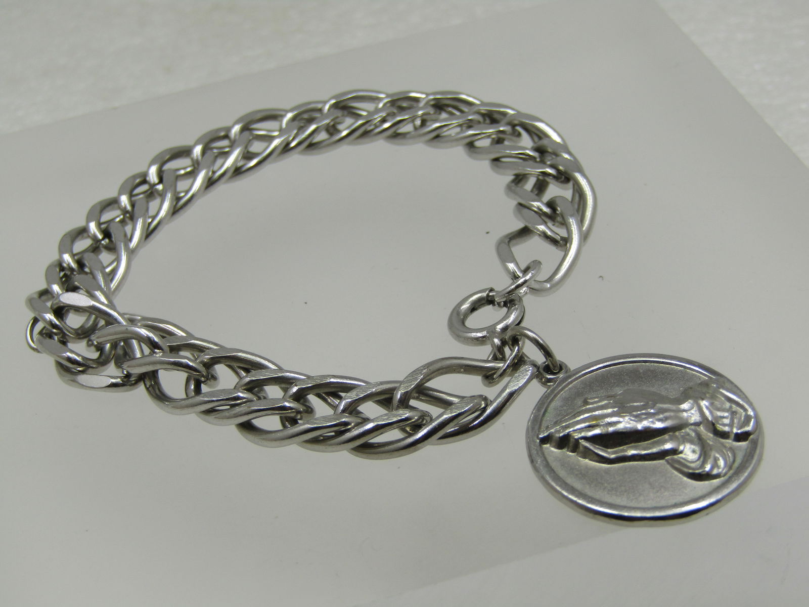 Vintage Serenity Prayer Charm Bracelet, 9.5mm, 7.25" - 3