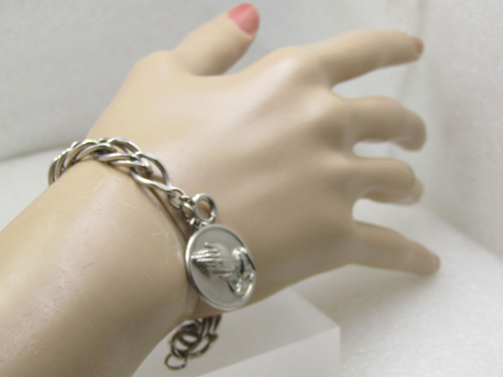 Vintage Serenity Prayer Charm Bracelet, 9.5mm, 7.25" - 5