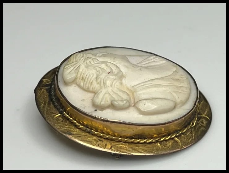 Vintage Cameo Brooch/Pin - 3